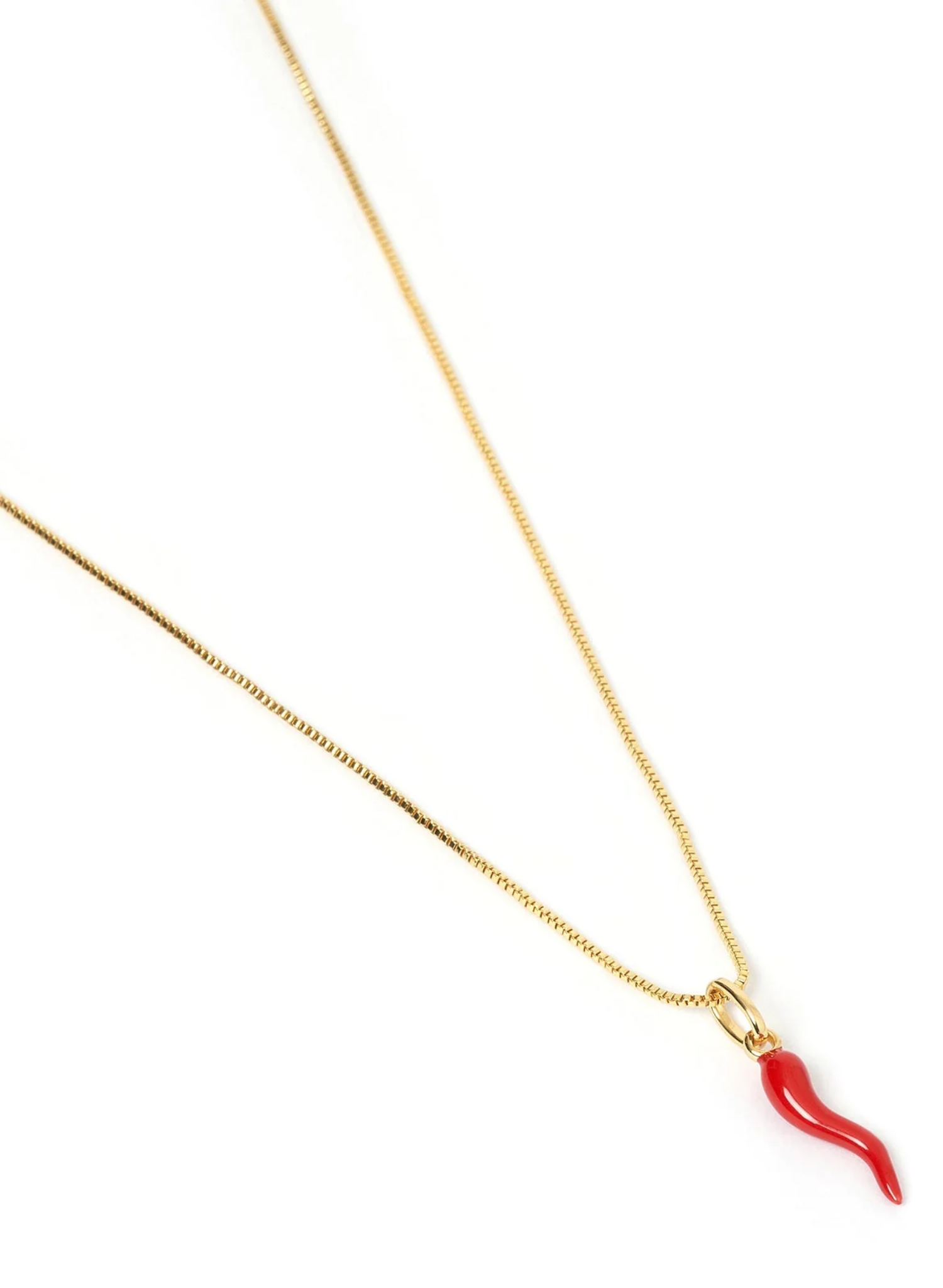 Cornicello Red Charm Necklace