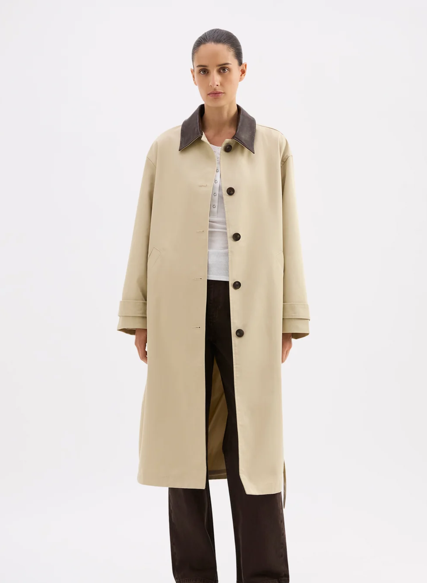 Vanita Car Coat - Fawn