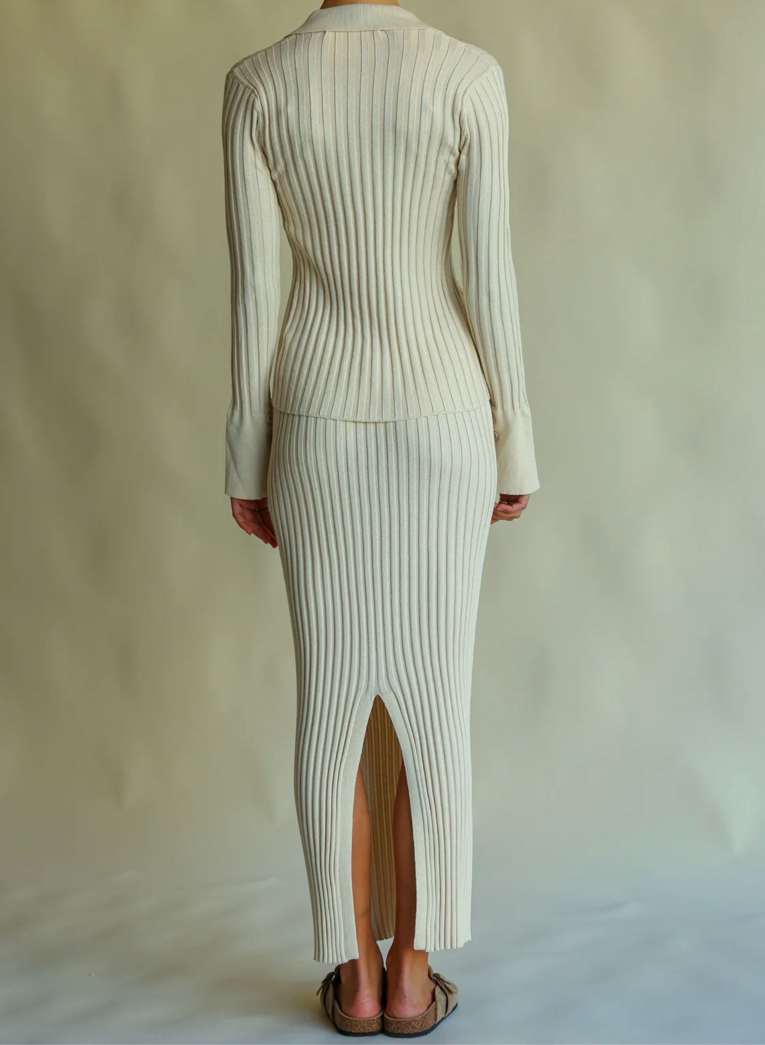 Moon Rise Knit Skirt Eggnog