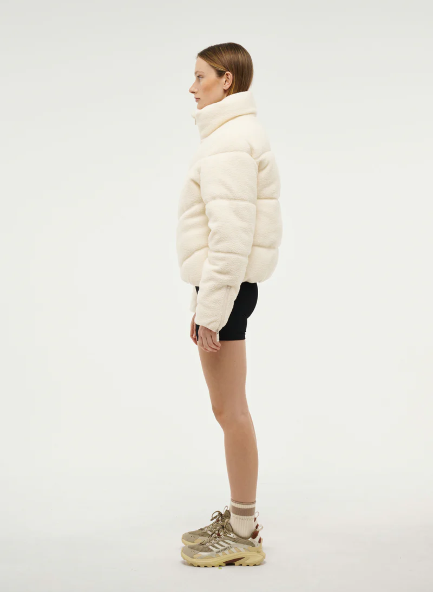 Fortune Sherpa Jacket in Whisper White