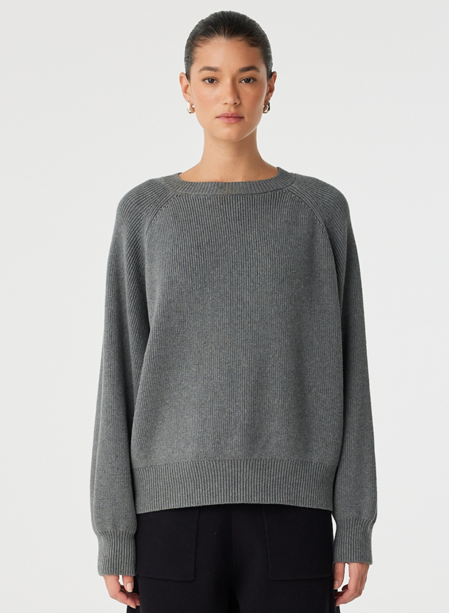 Emery Sweater - Dark Grey Marle