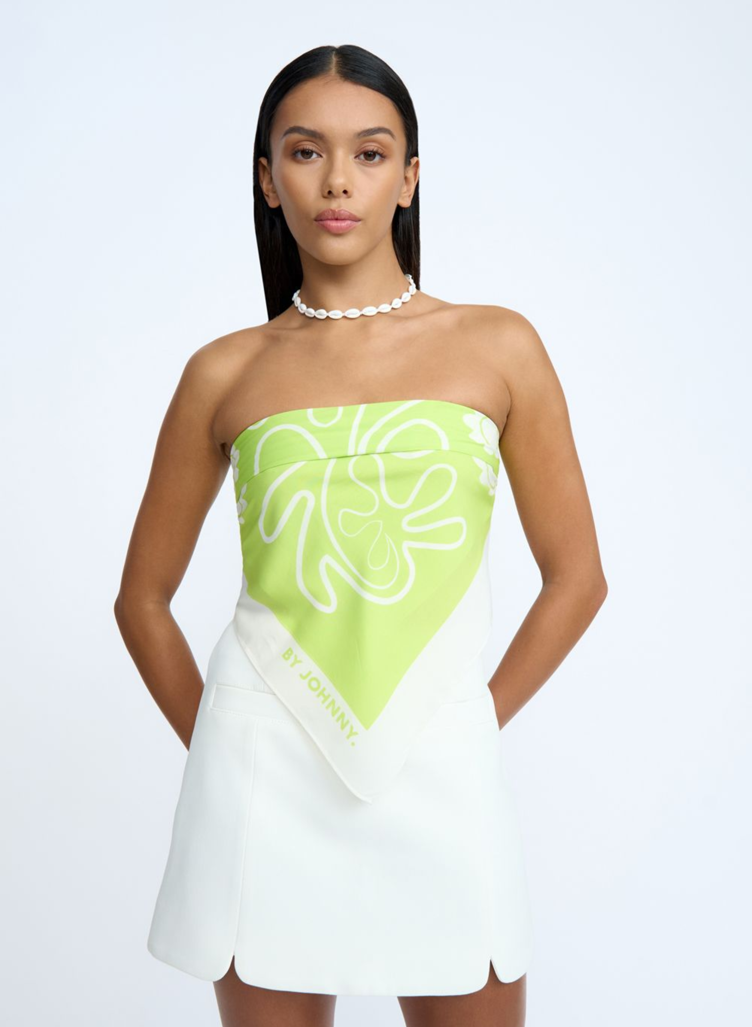 Palm Lover Scarf in Sunny Lime