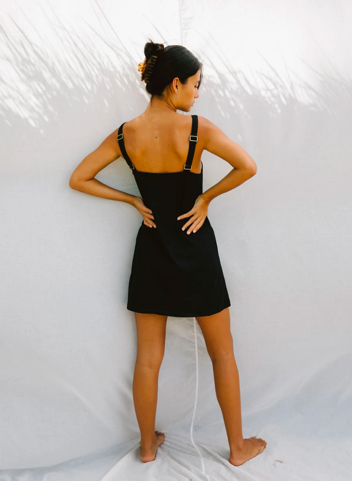 Sunny Hemp Dress in Black
