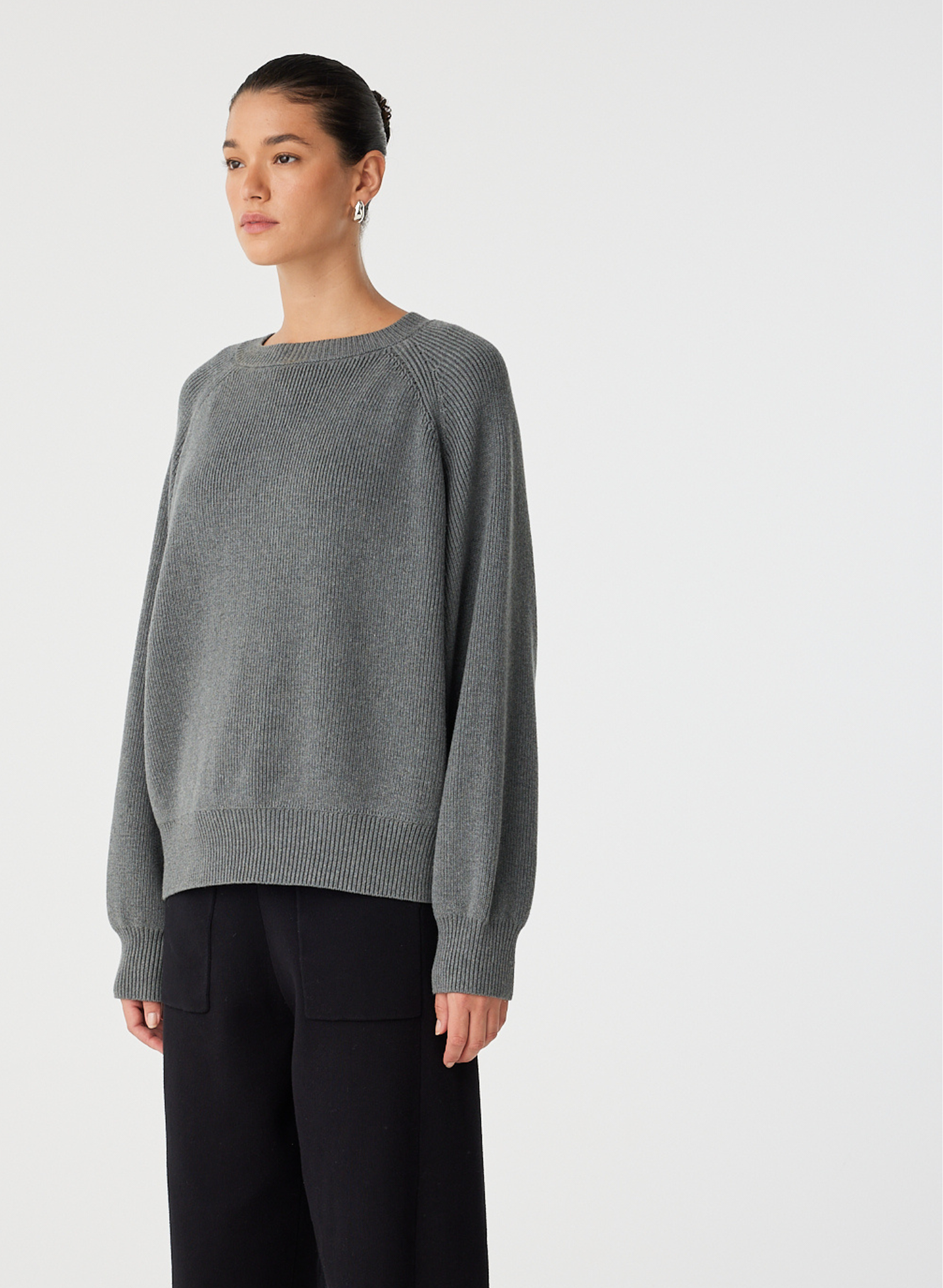 Emery Sweater - Dark Grey Marle