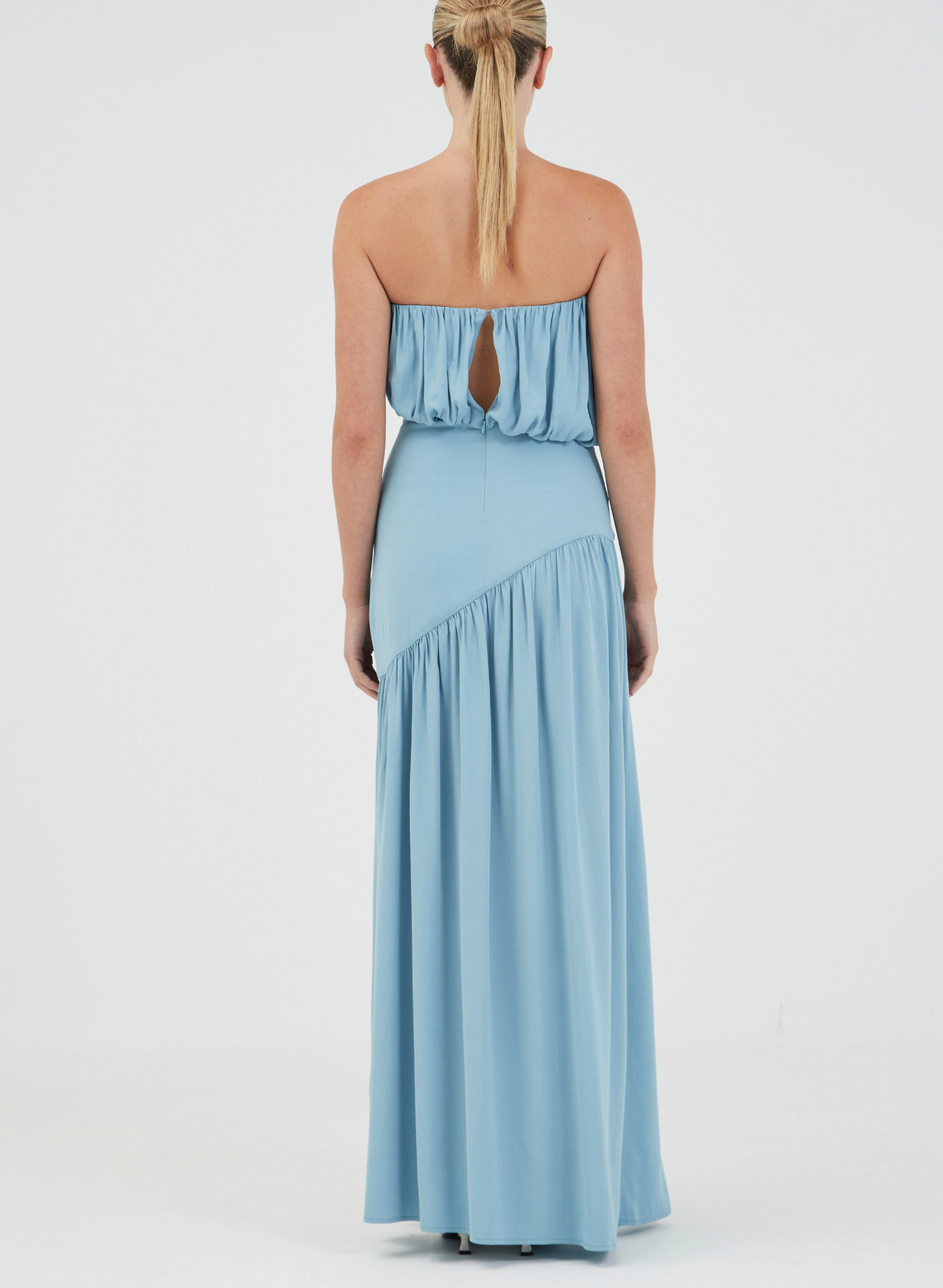 Seraphic Strapless Maxi Dress - Aquatic