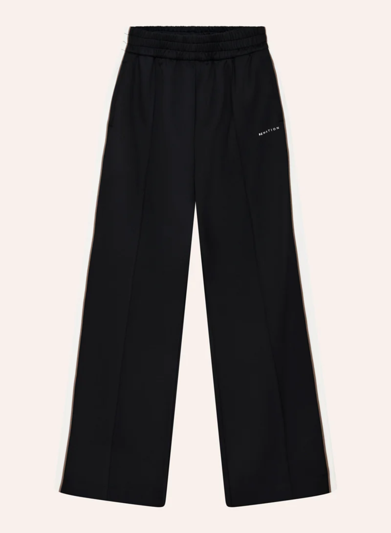 Man Down Trackpant in Black & Walnut