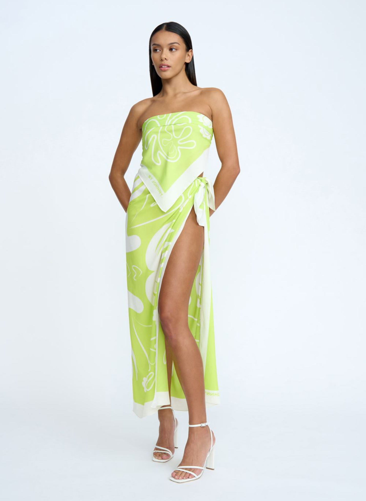 Palm Lover Scarf in Sunny Lime