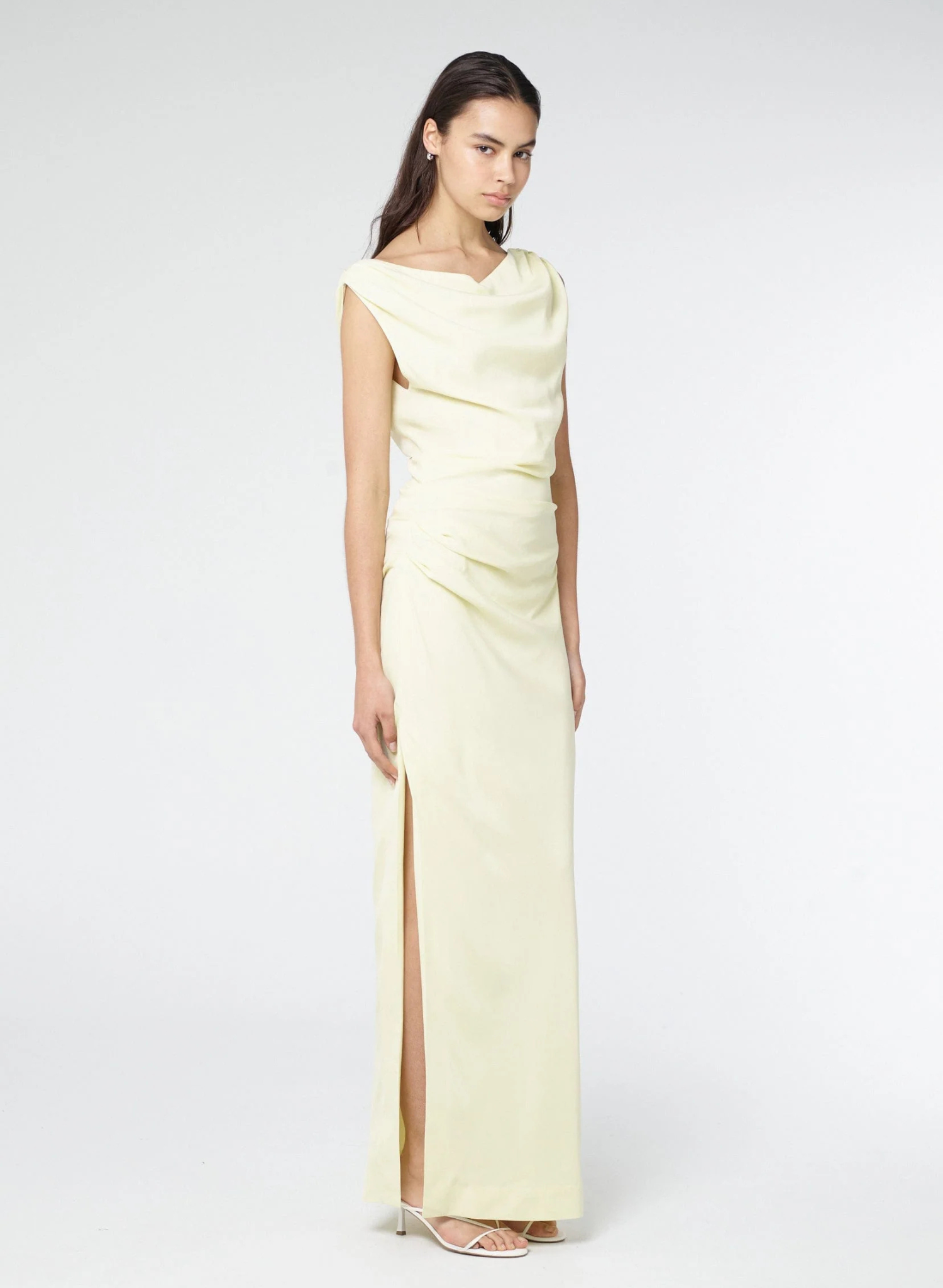 Athena Off Shoulder Maxi Dress | Sorbet