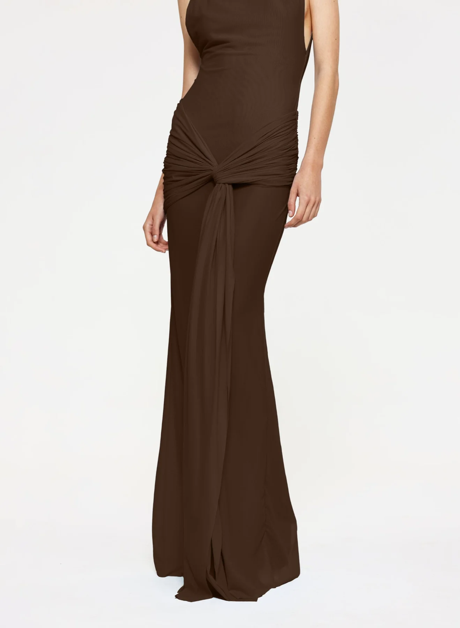 Roza Maxi Dress - Chocolate