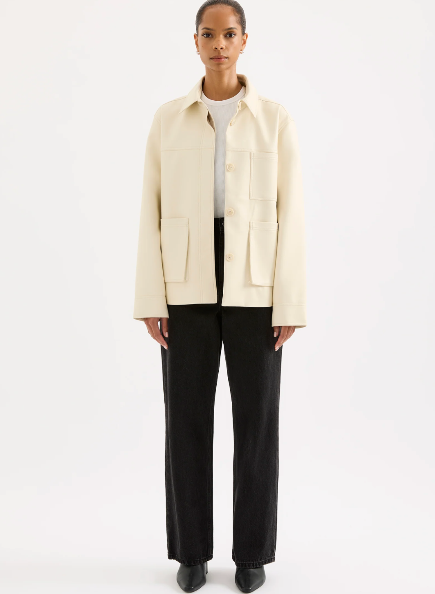 Telsey Faux Leather Jacket