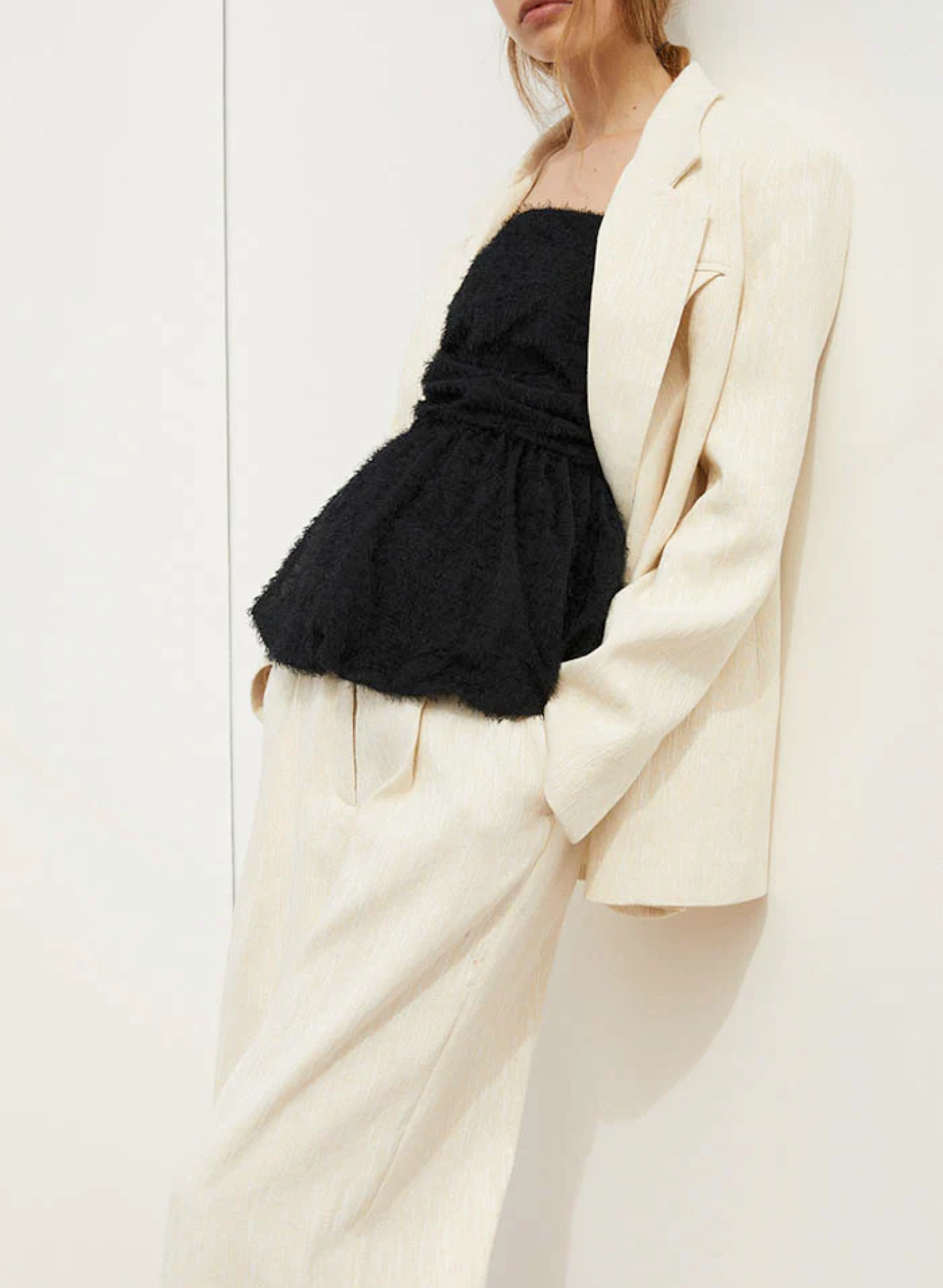 Margot Trousers in Eggshell