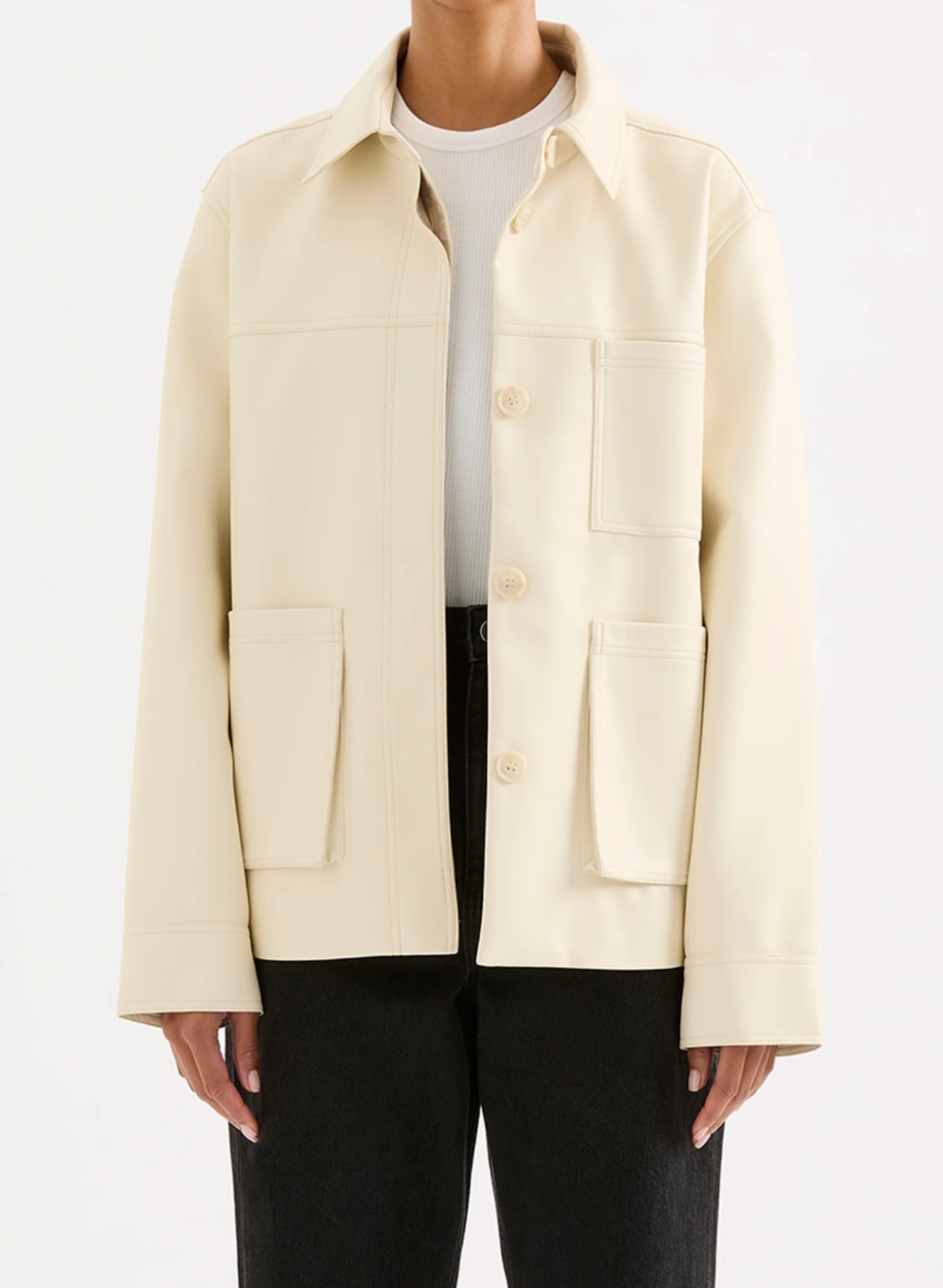 Telsey Faux Leather Jacket