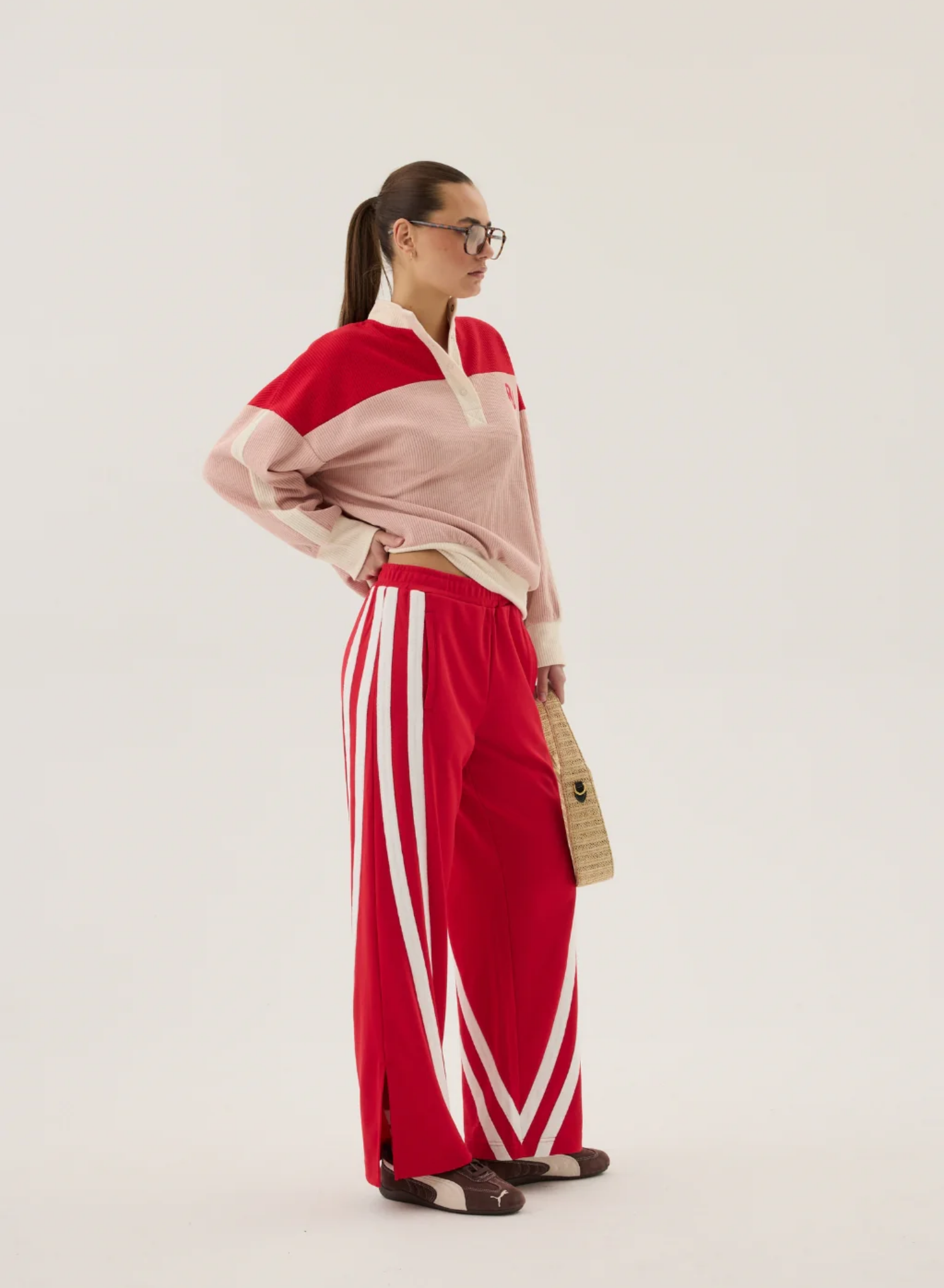 1996 Trackside Pant in Poppy Red