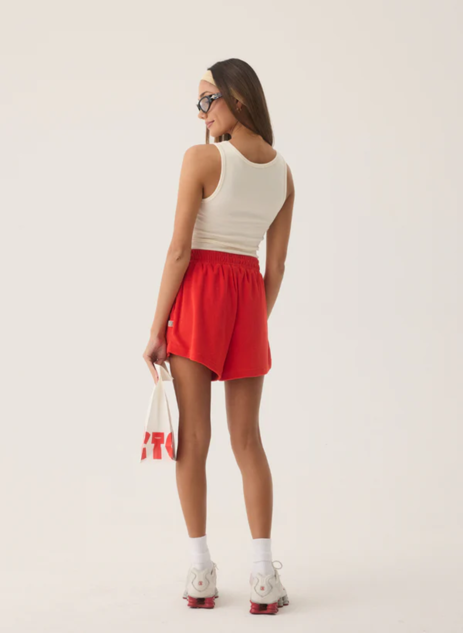 Tropiques Terry Short in Apple Red