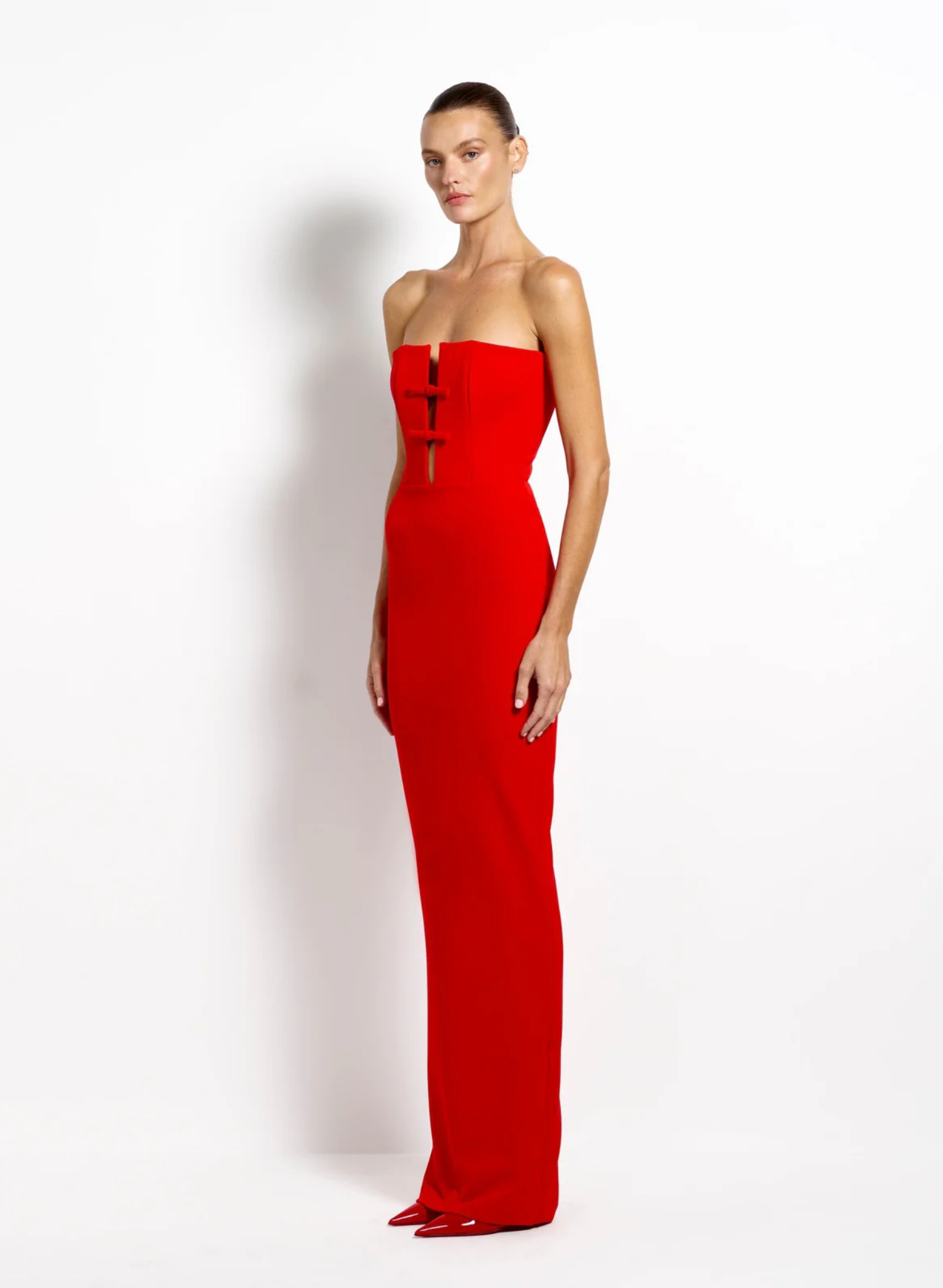 Addison Gown - Cherry Red