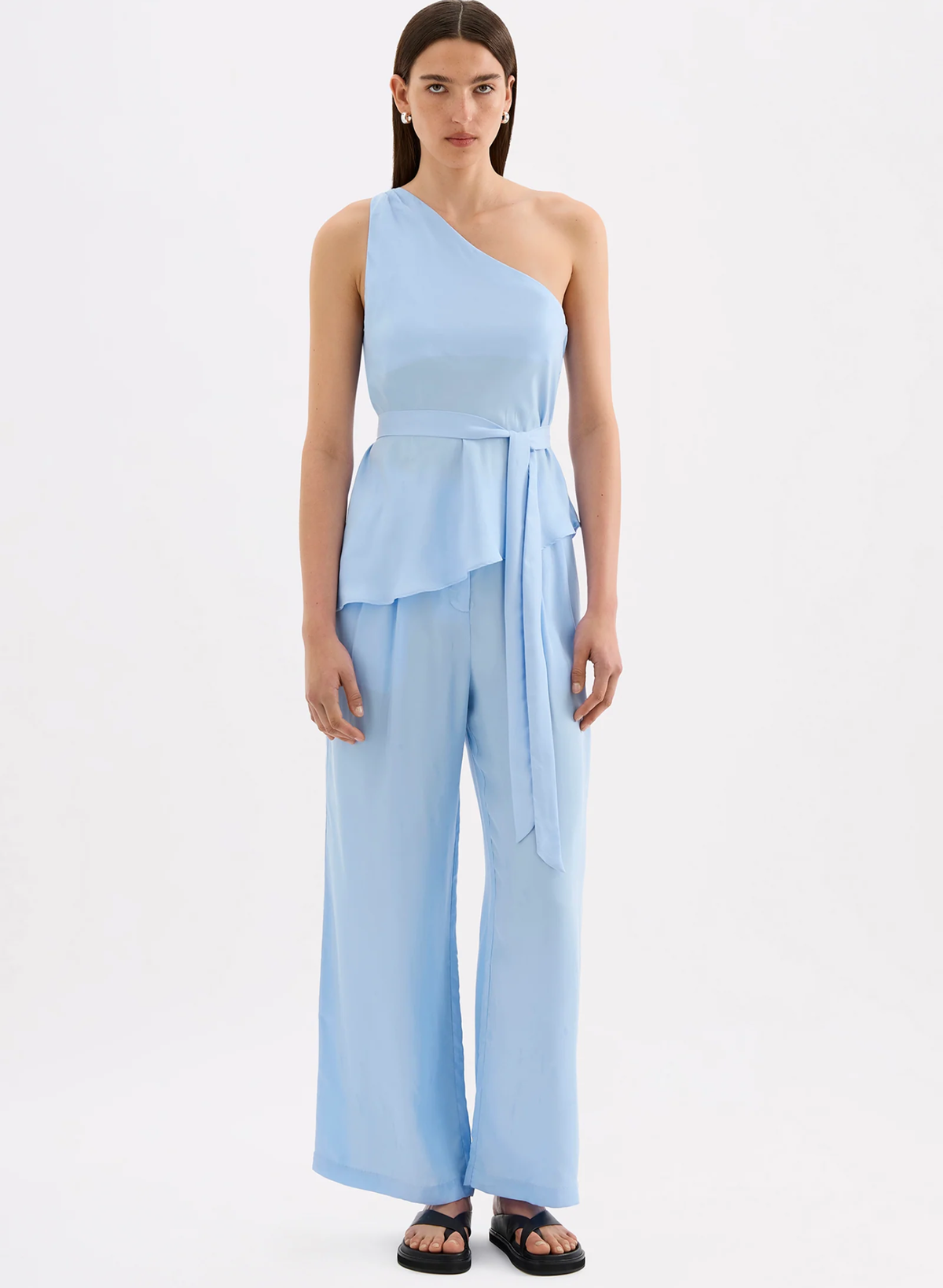 Amaya Cupro Tie Top - Bermuda