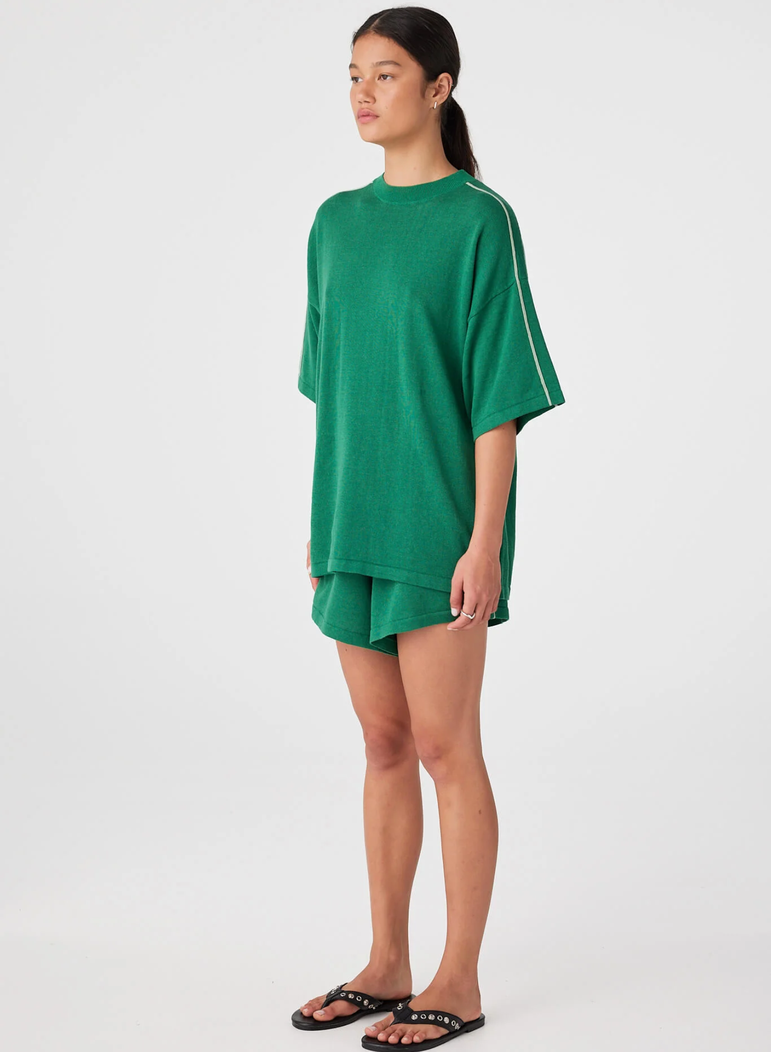 Pippa Oversized Tee - Sea Green