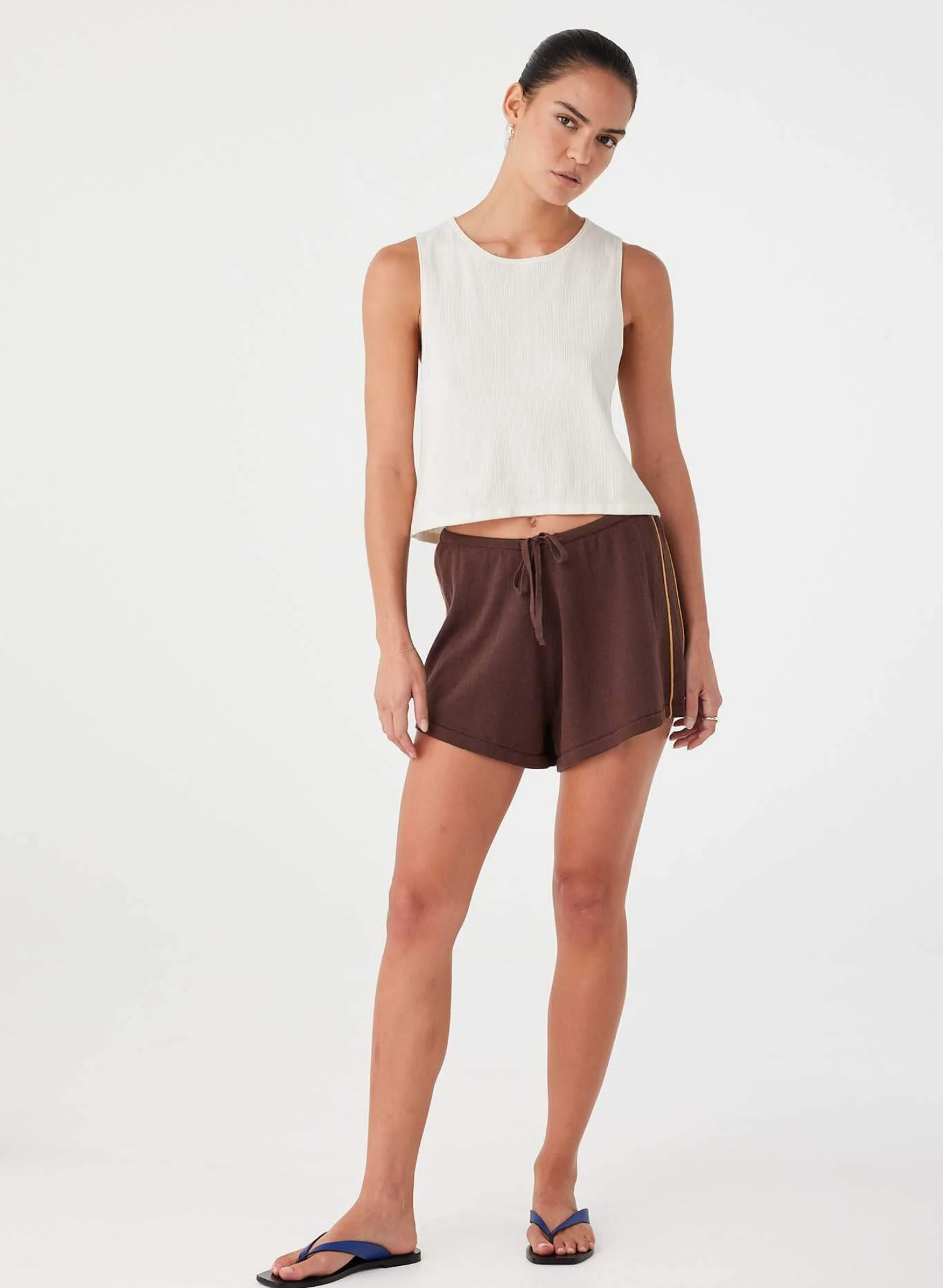Pippa Drawstring Short - Espresso