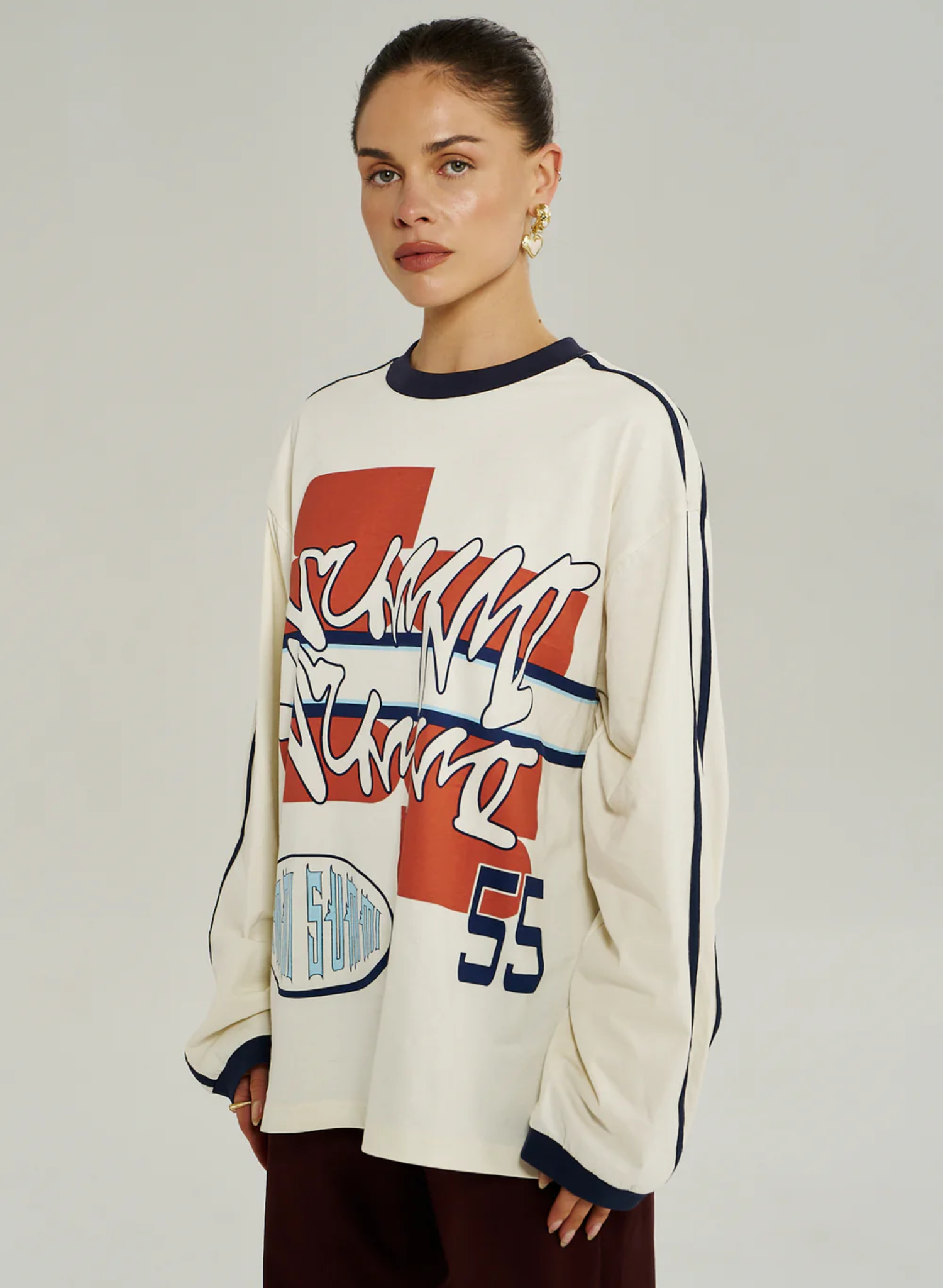 Bleu 55 LS Tee - Vintage White