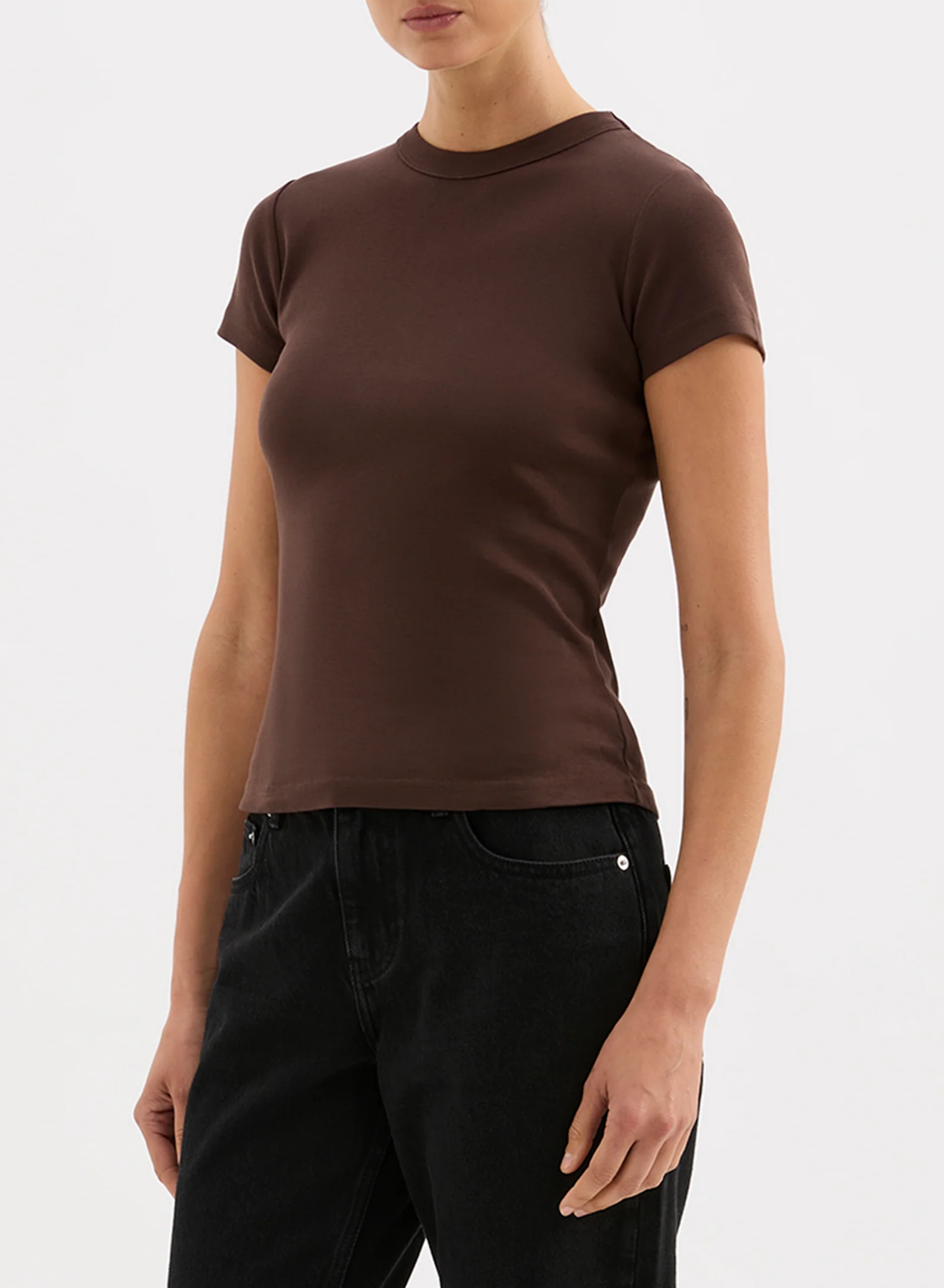 Organic Baby Tee - Chocolate