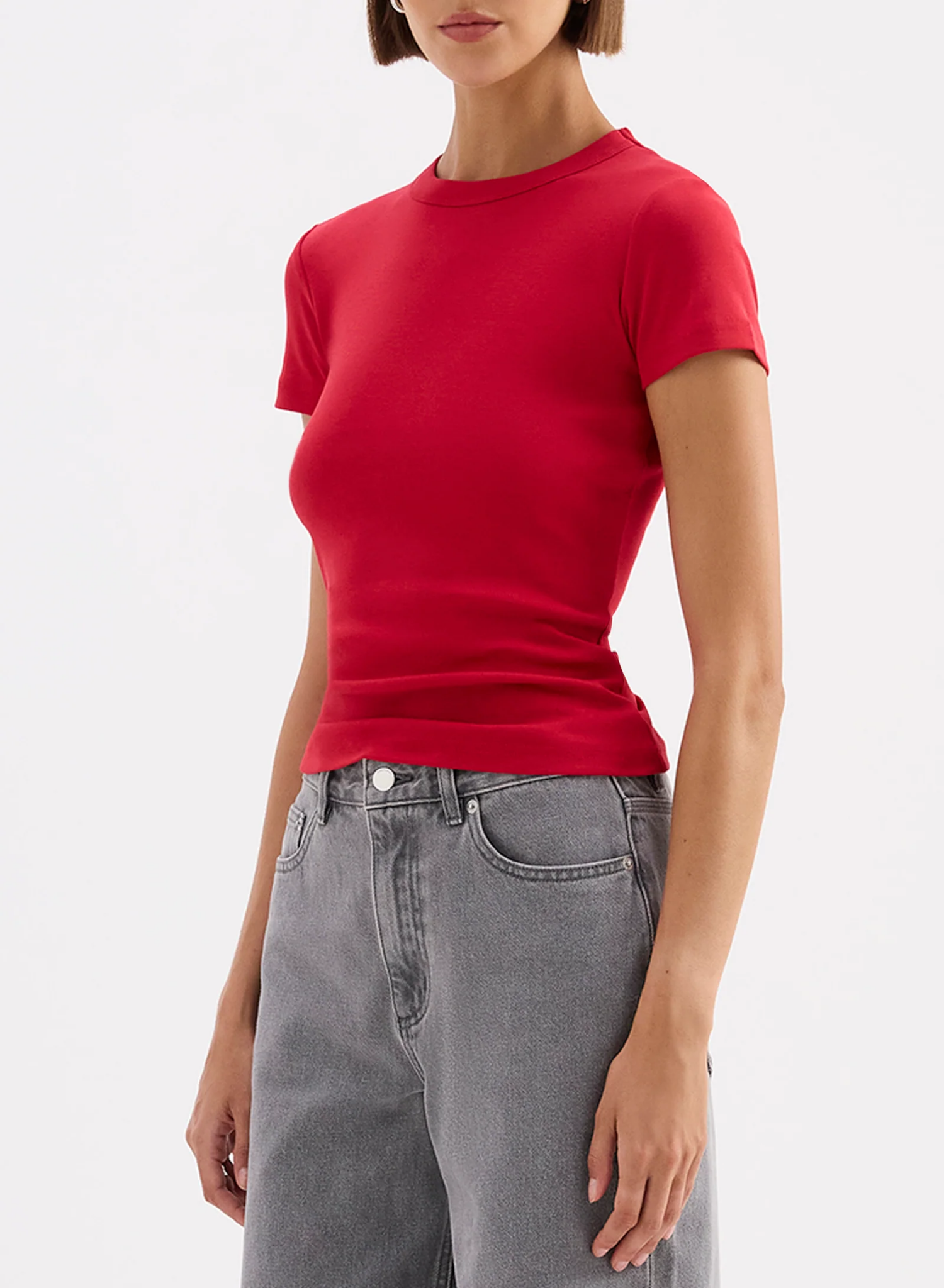 Organic Baby Tee - Cherry