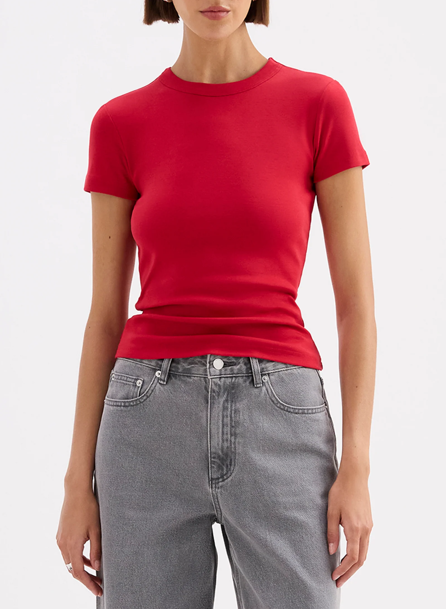 Organic Baby Tee - Cherry