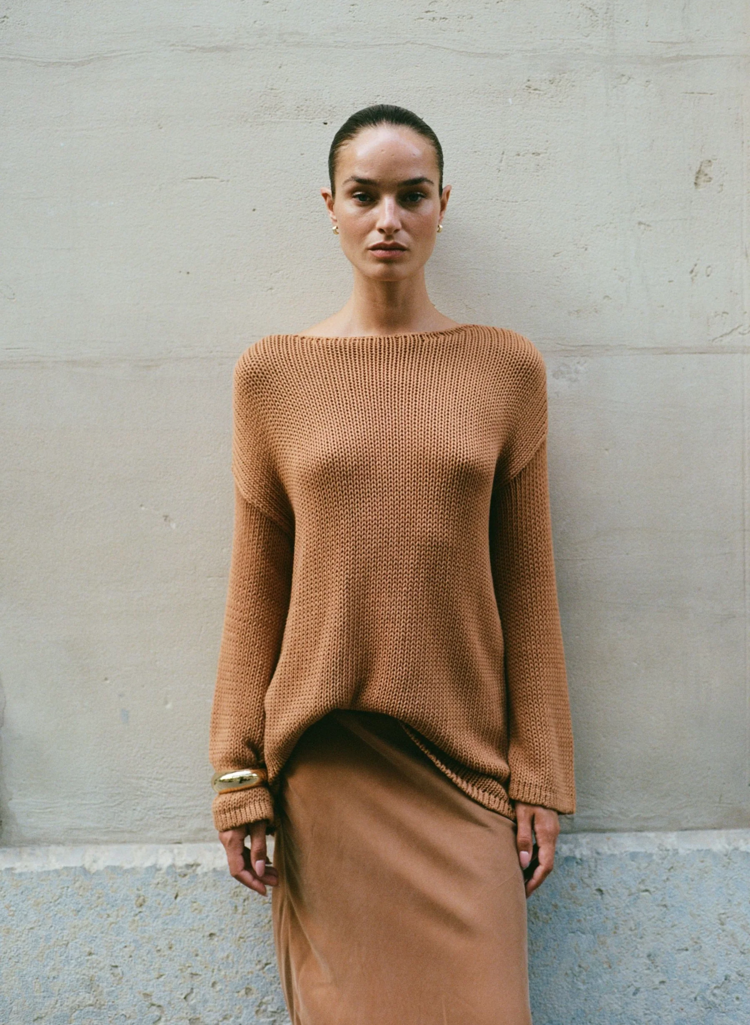 Bell LS Knit - Toffee