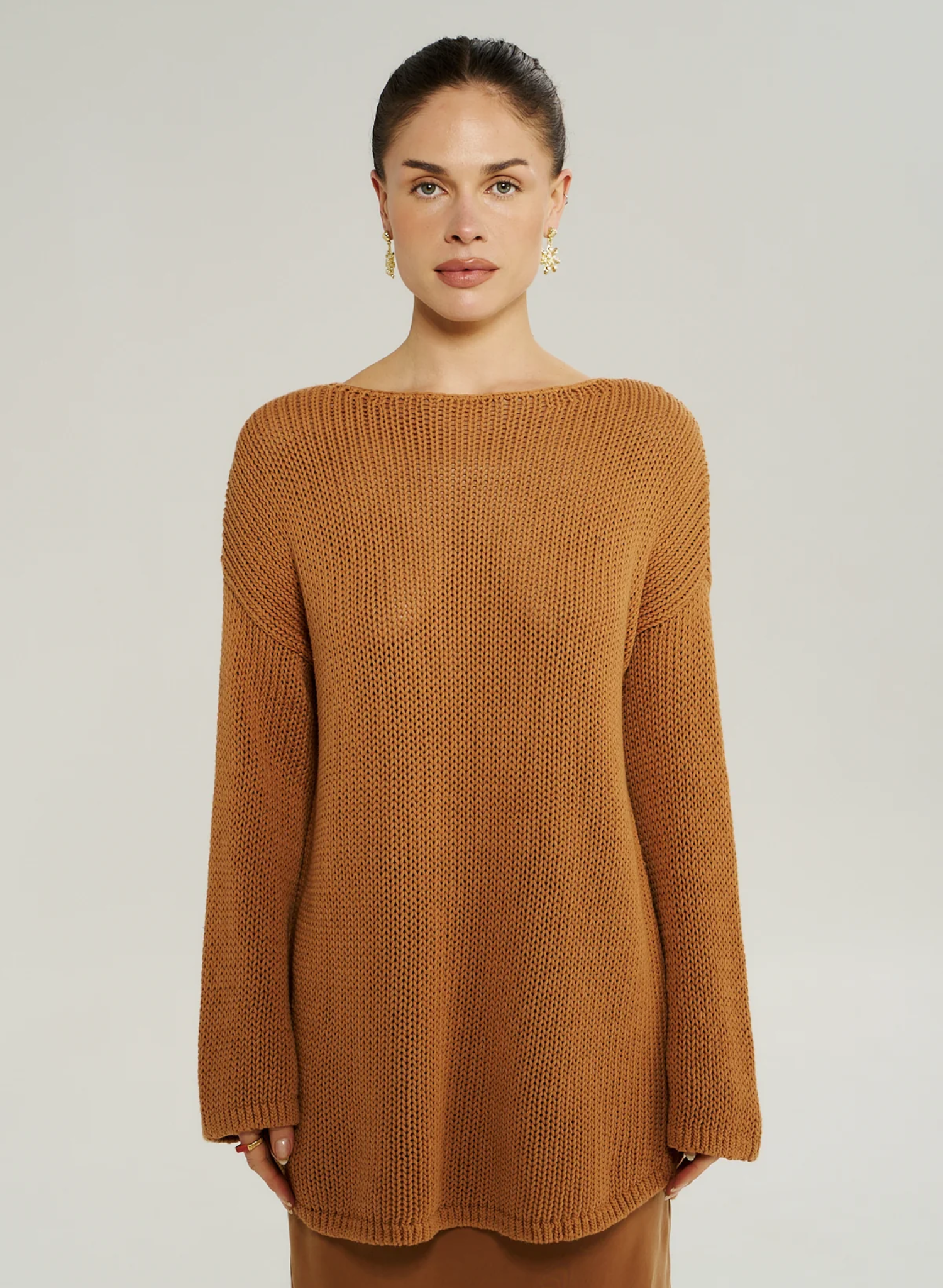 Bell LS Knit - Toffee