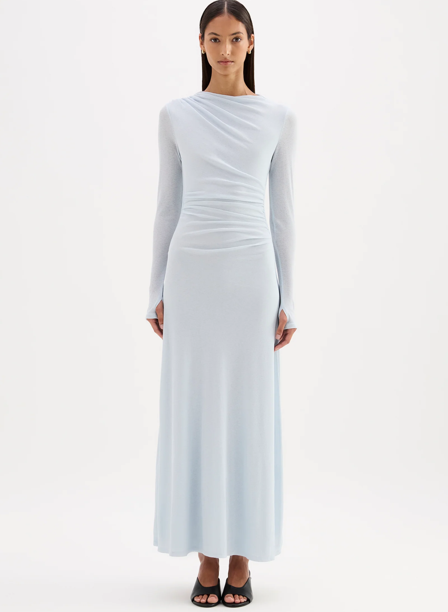 Calista Mesh Dress - Glacier