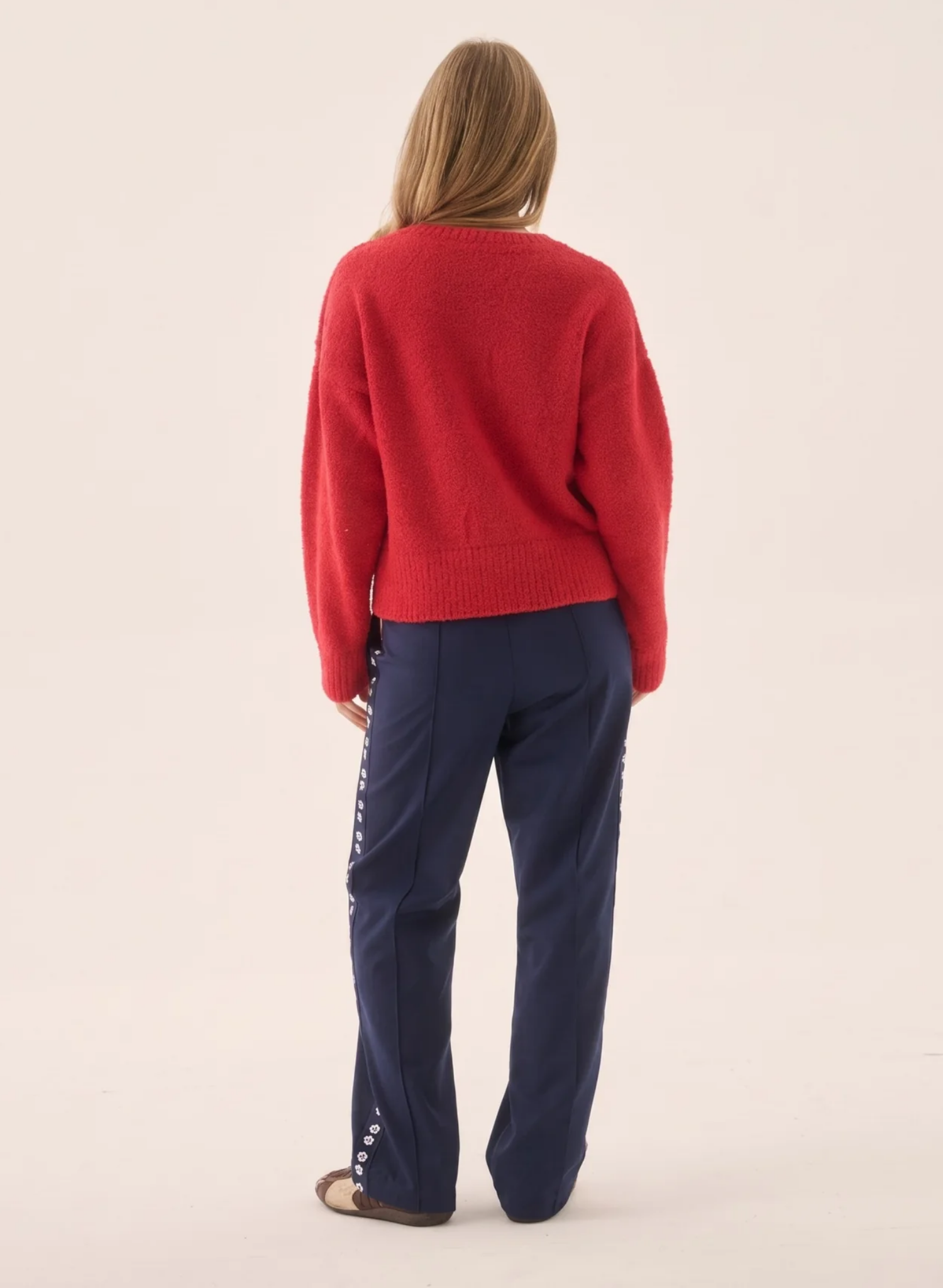 Aimes Shell Cardigan Deep Coral