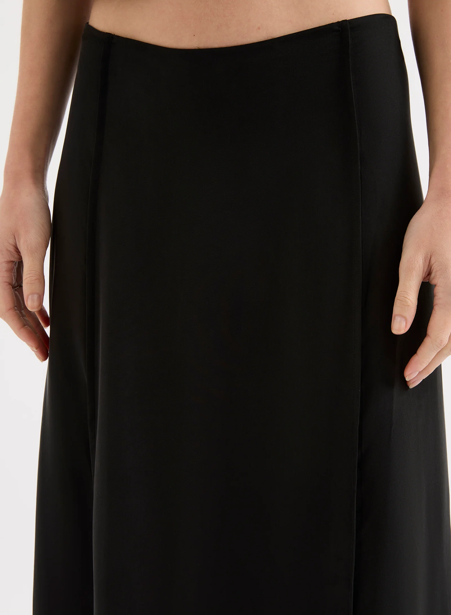 Leon Cupro Maxi Skirt