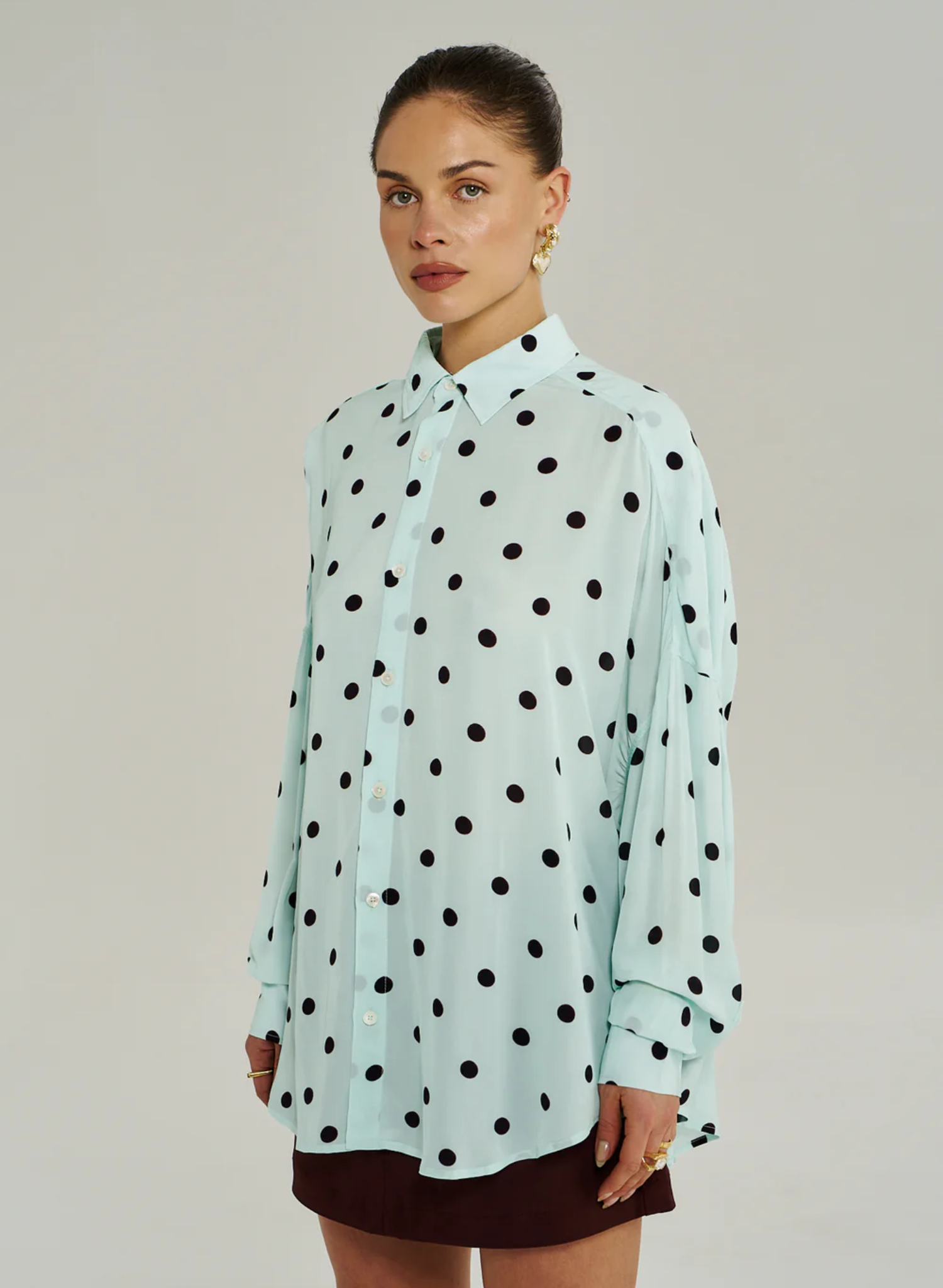 Dotty LS Shirt - Pinot Drops