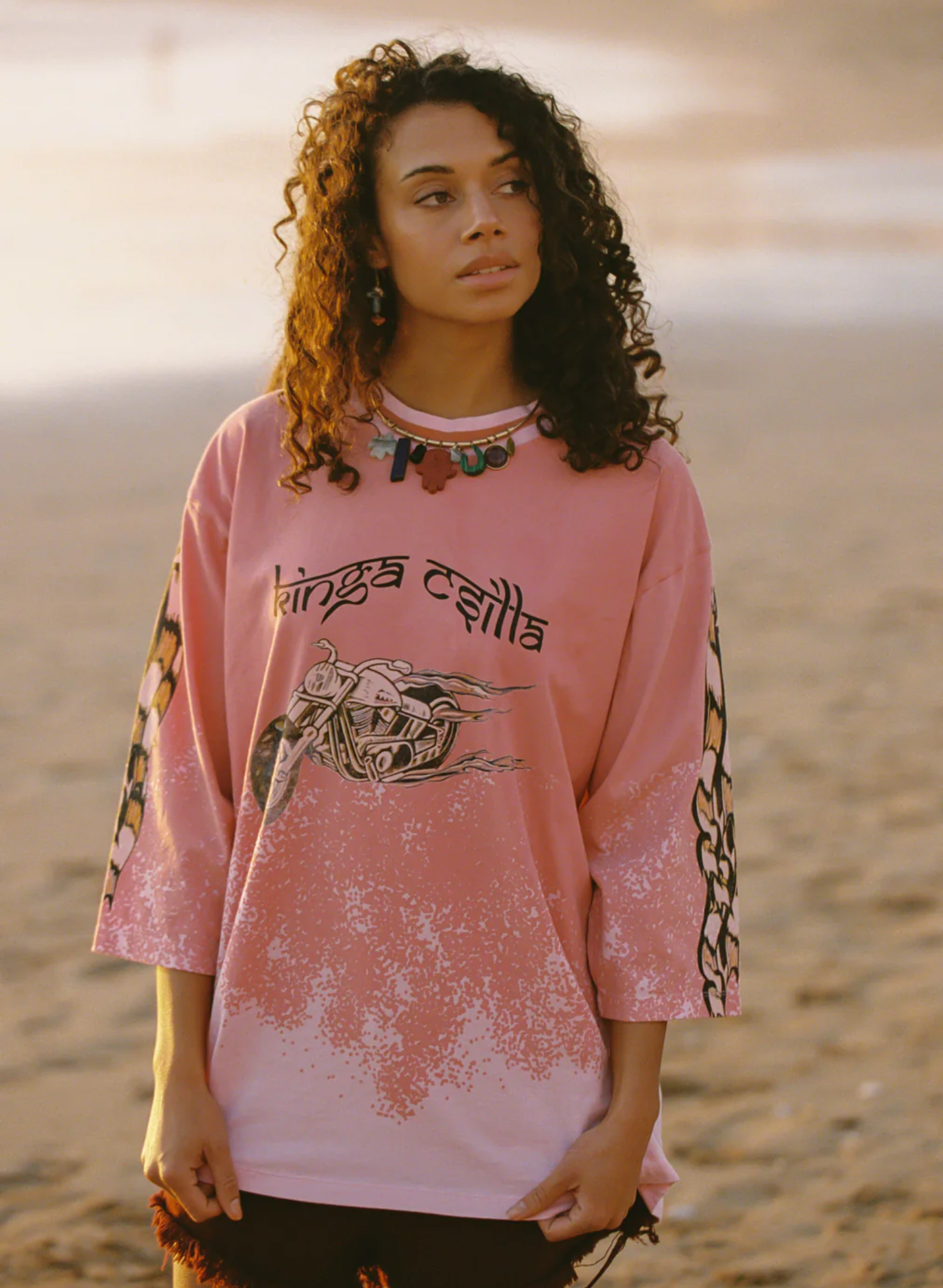 Faded Coral Desert Racer Tee