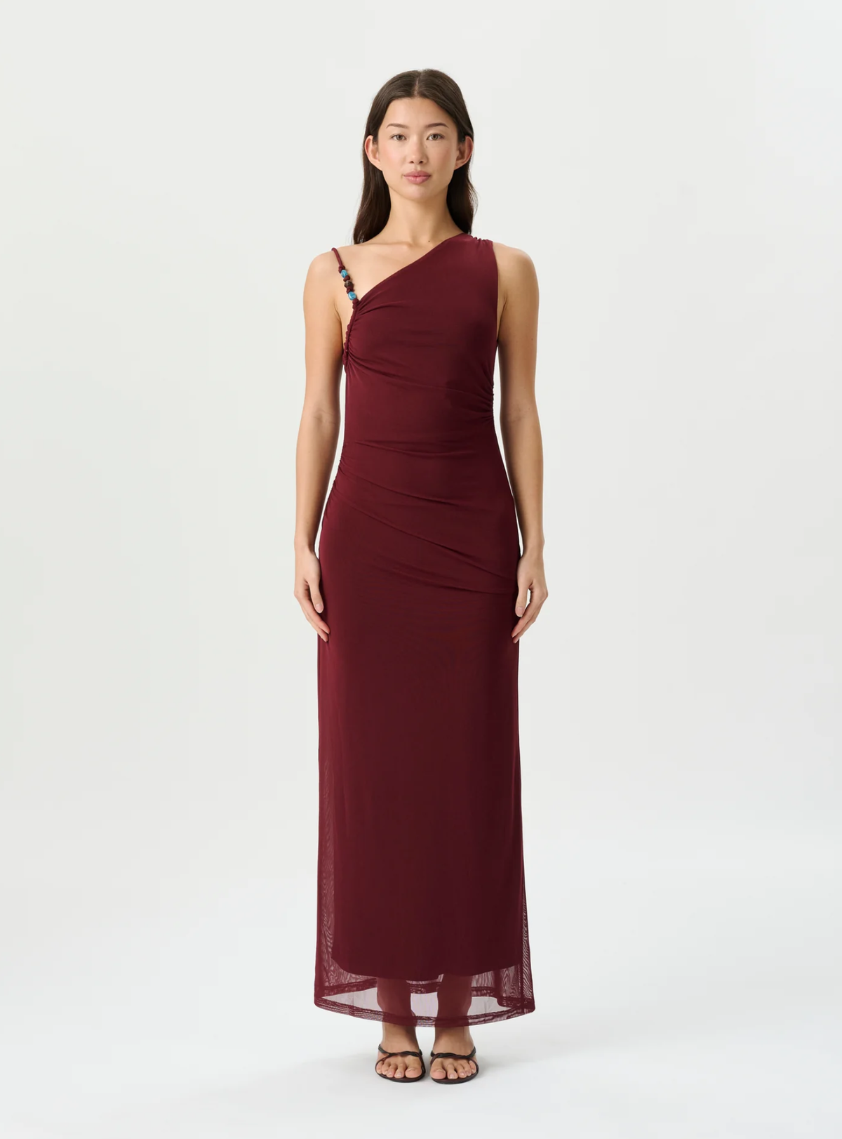 Ember Mesh Dress - Mulberry