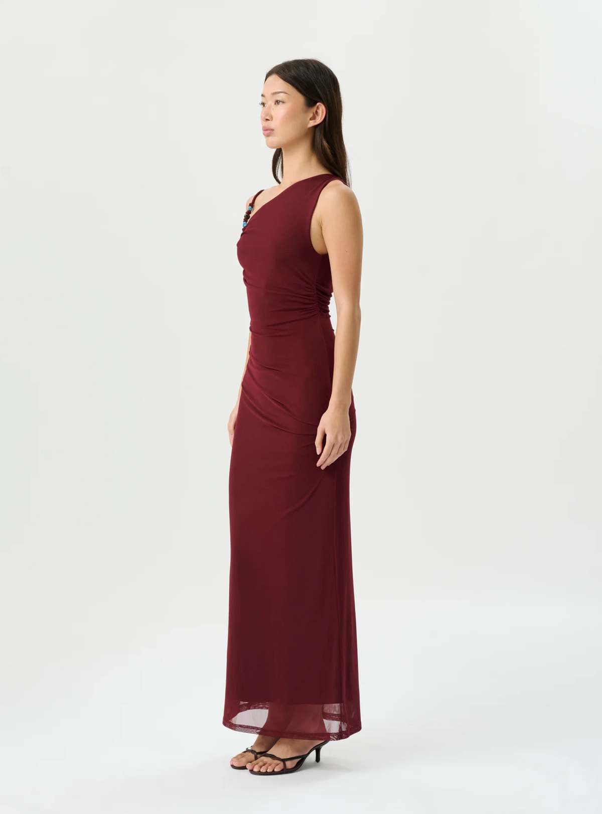 Ember Mesh Dress - Mulberry