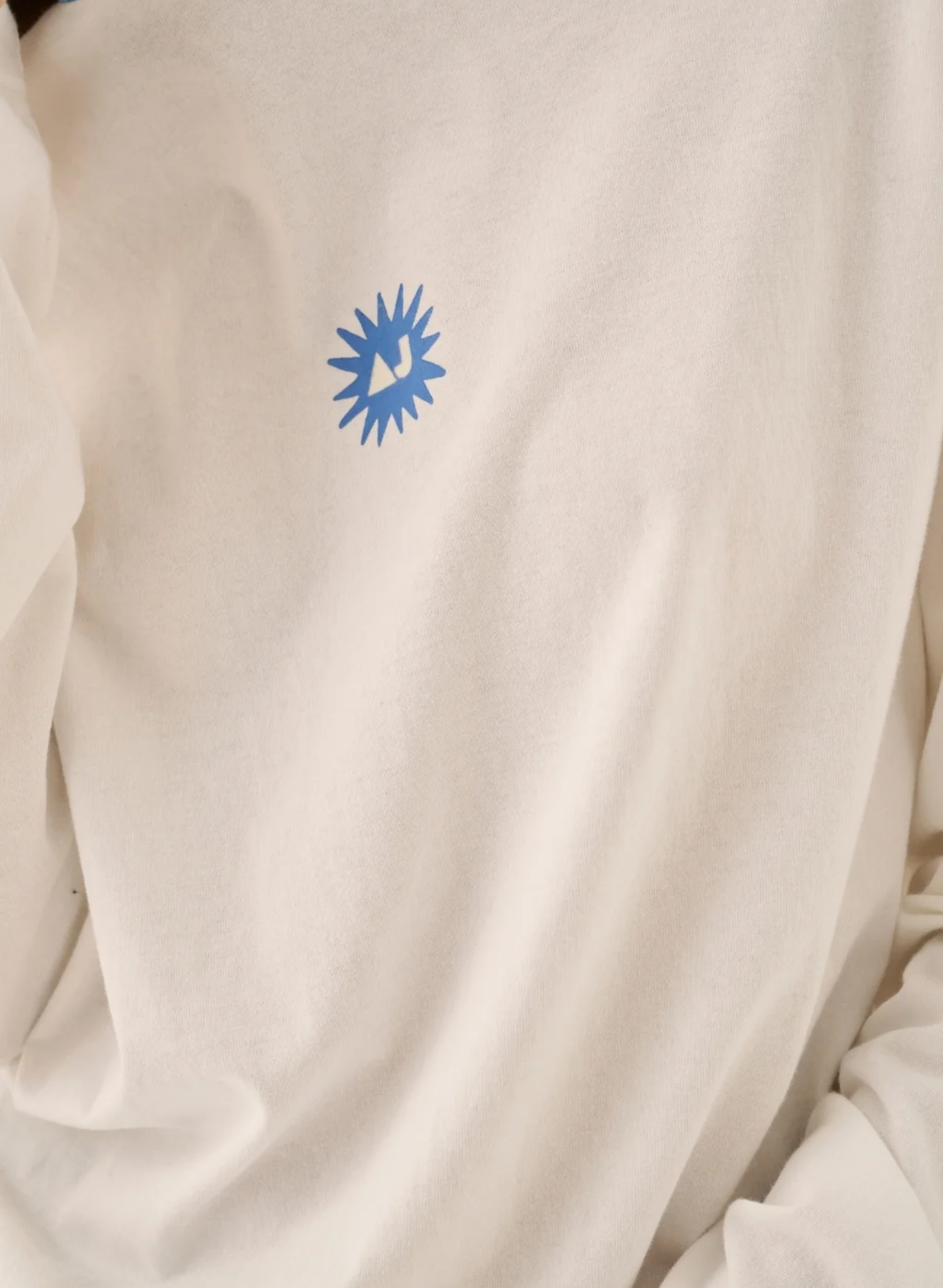 Frutti Oversized Long Sleeve Tee Snow