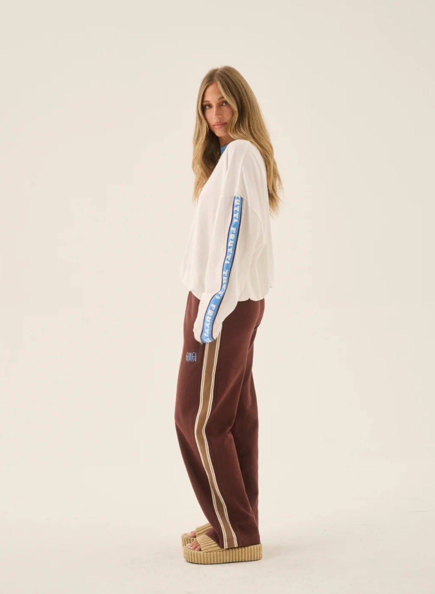 Frutti Oversized Long Sleeve Tee Snow