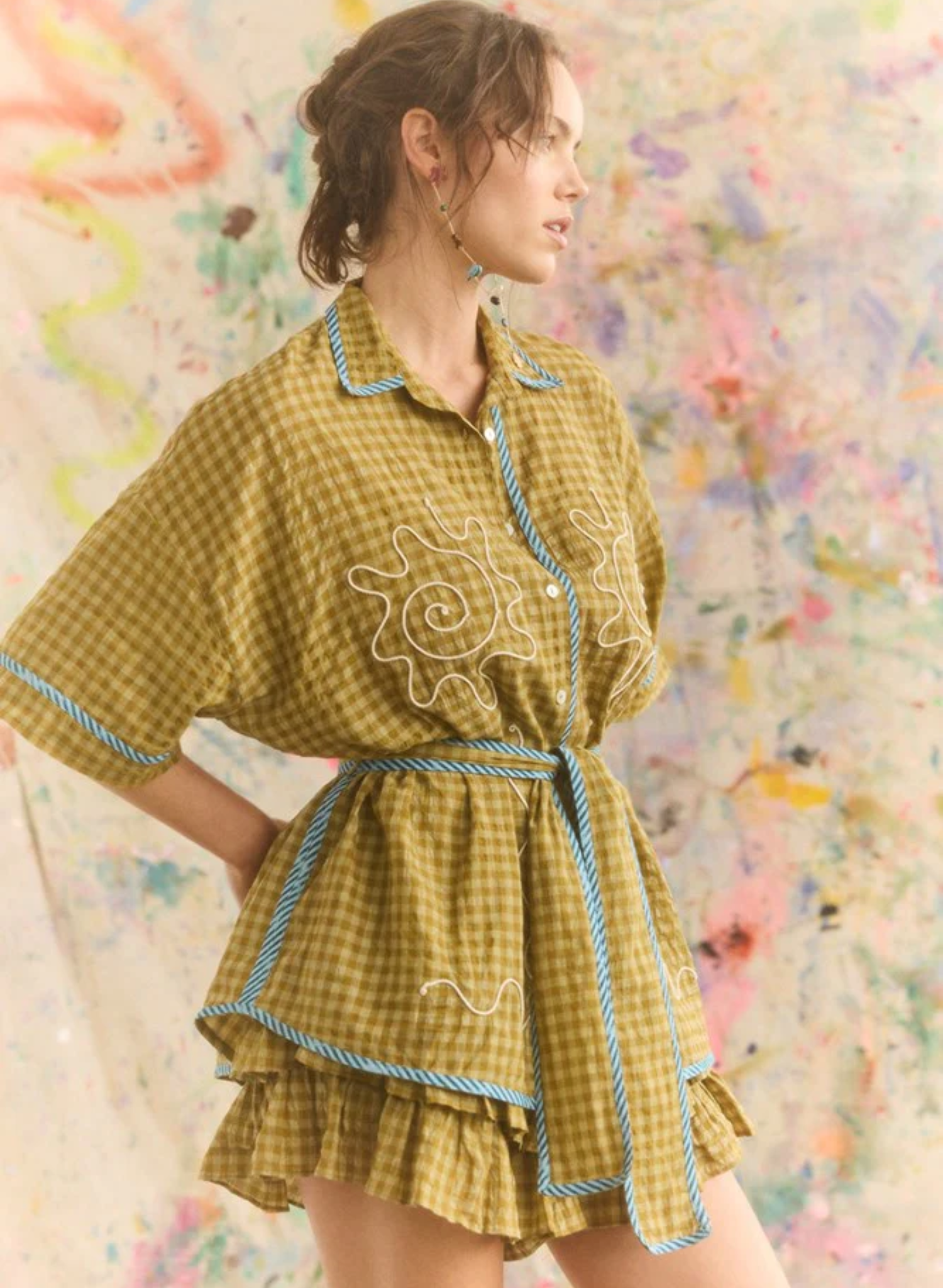 Hulia Check Token Shirt