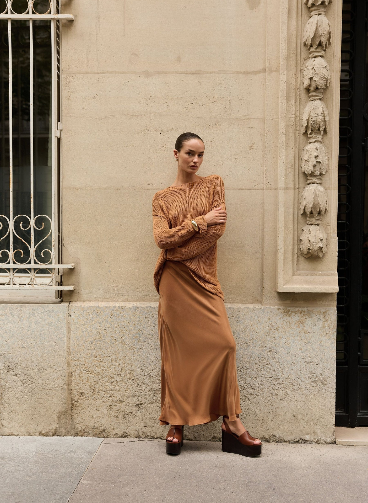 The Heidi Maxi Skirt - Toffee