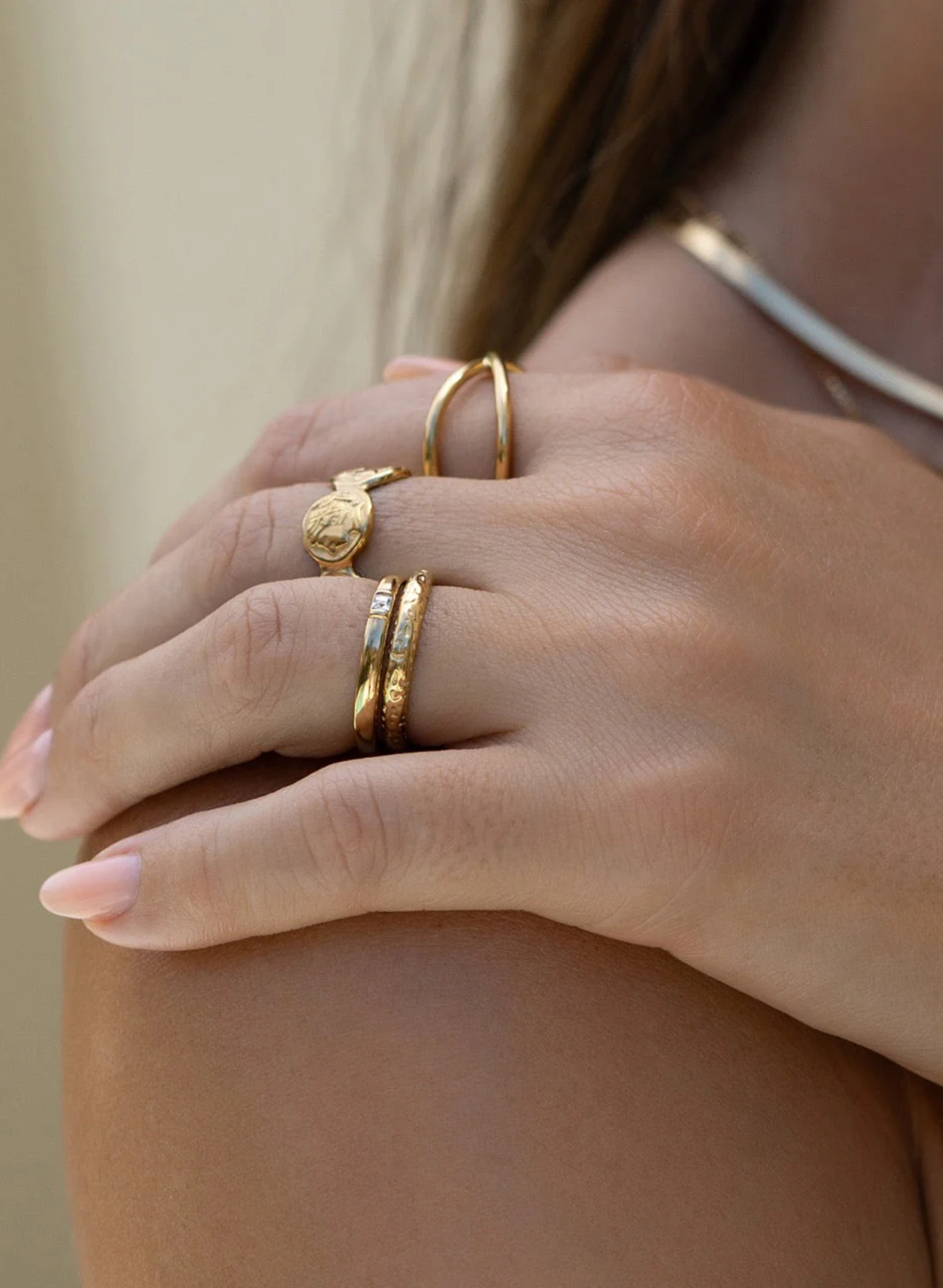 Inca Gold Stacking Ring