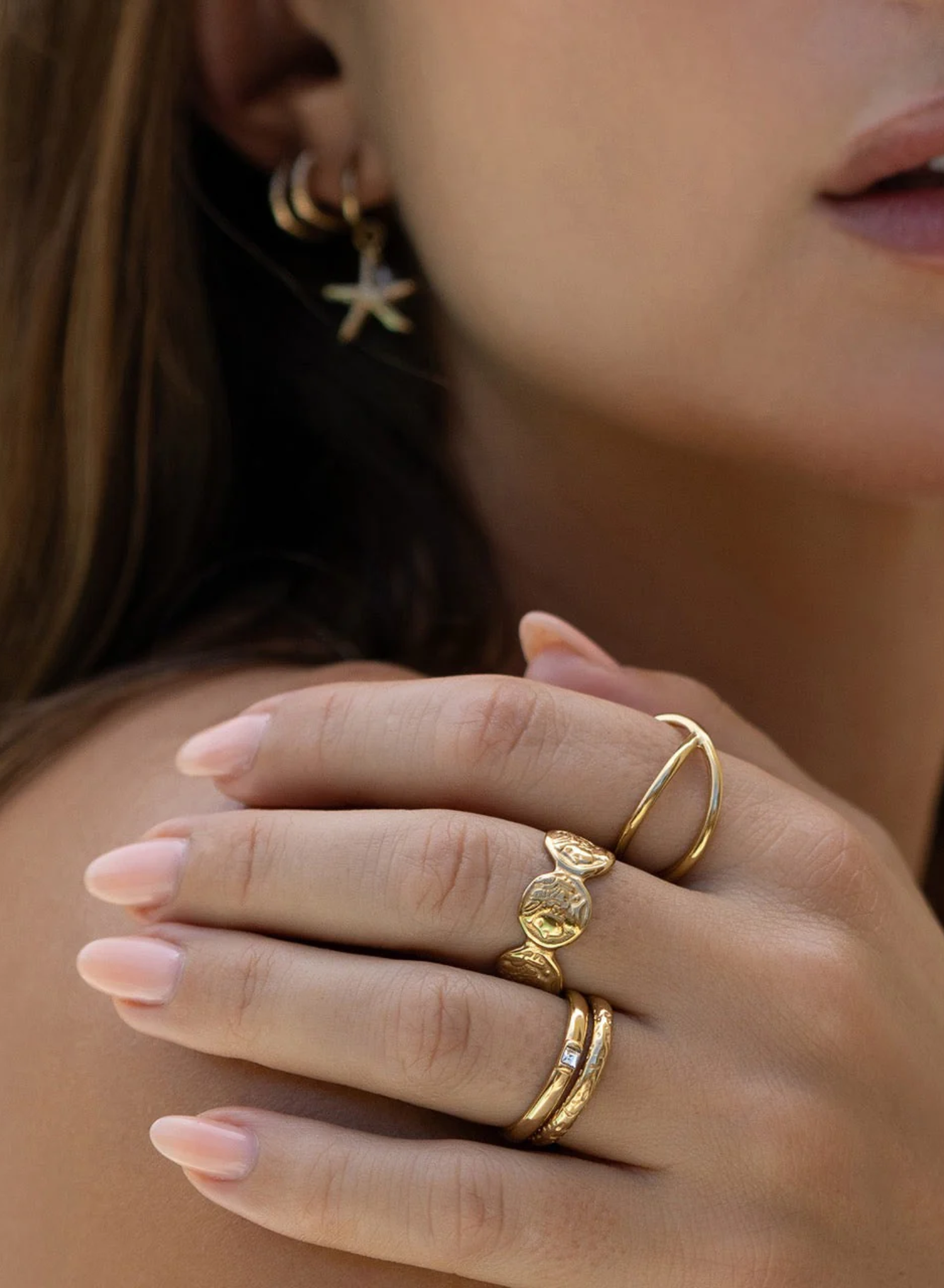 Inca Gold Stacking Ring