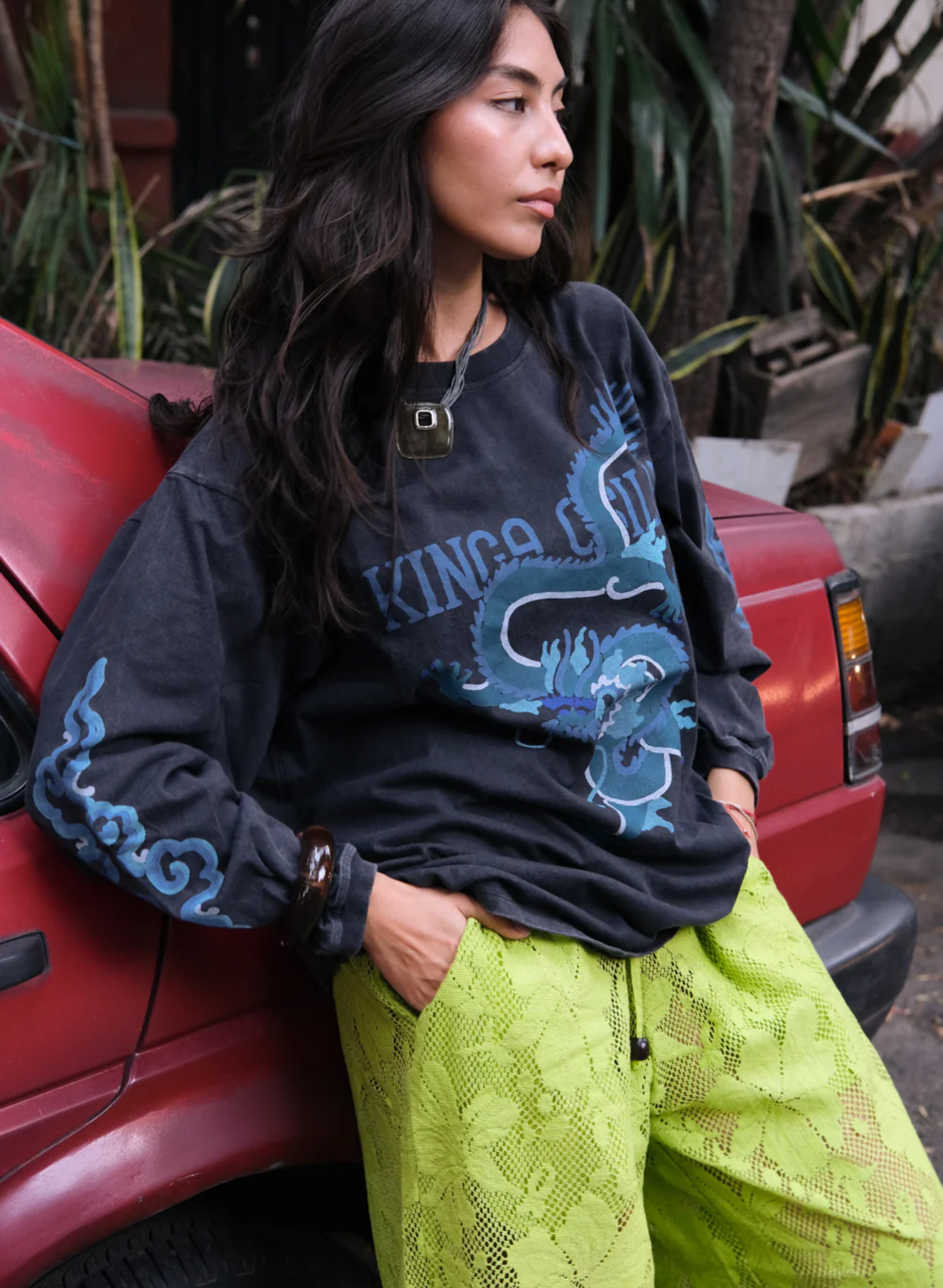 Rex Dragon Roses LS Tee