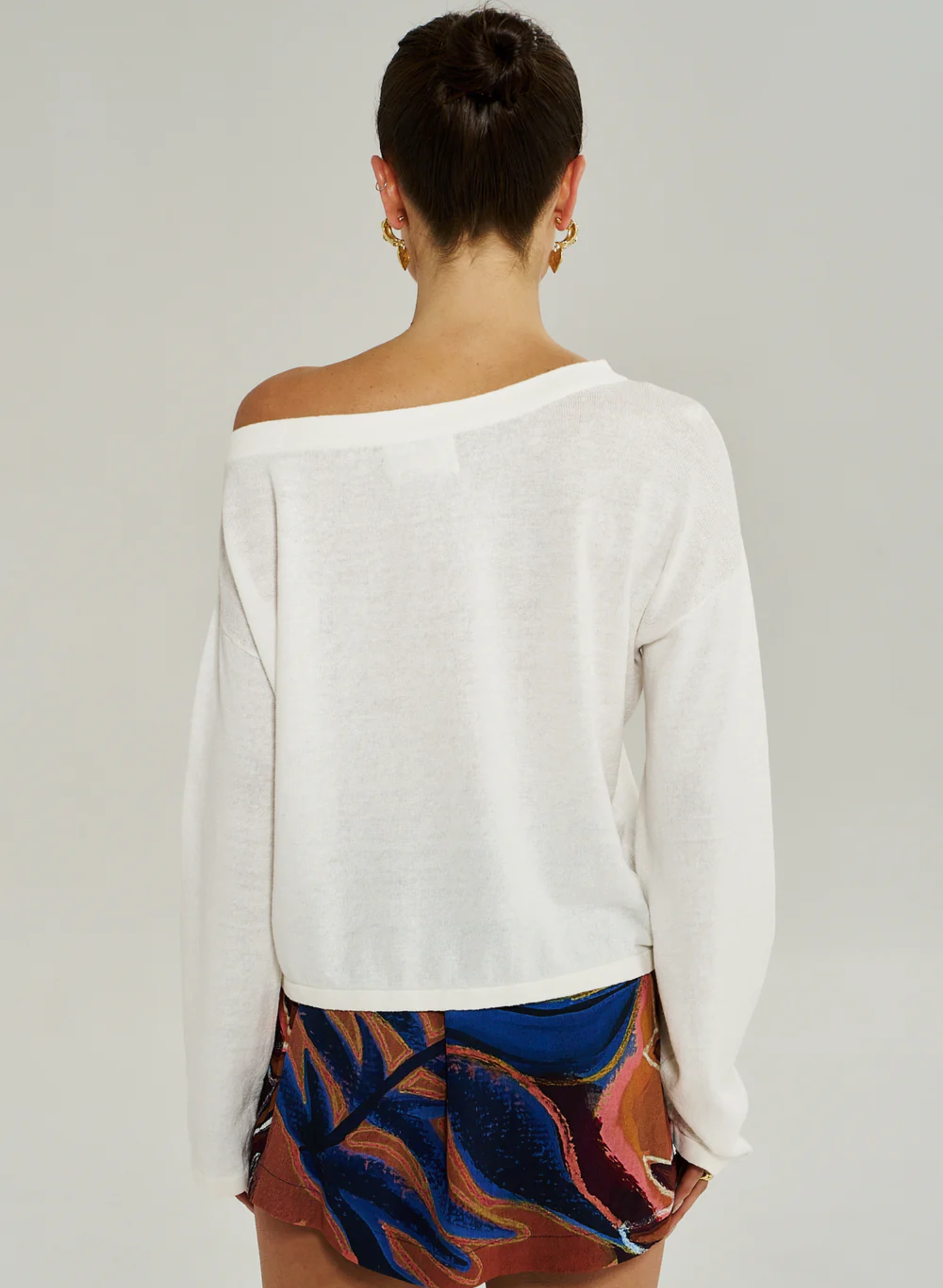 Lola LS Knit - Vintage White