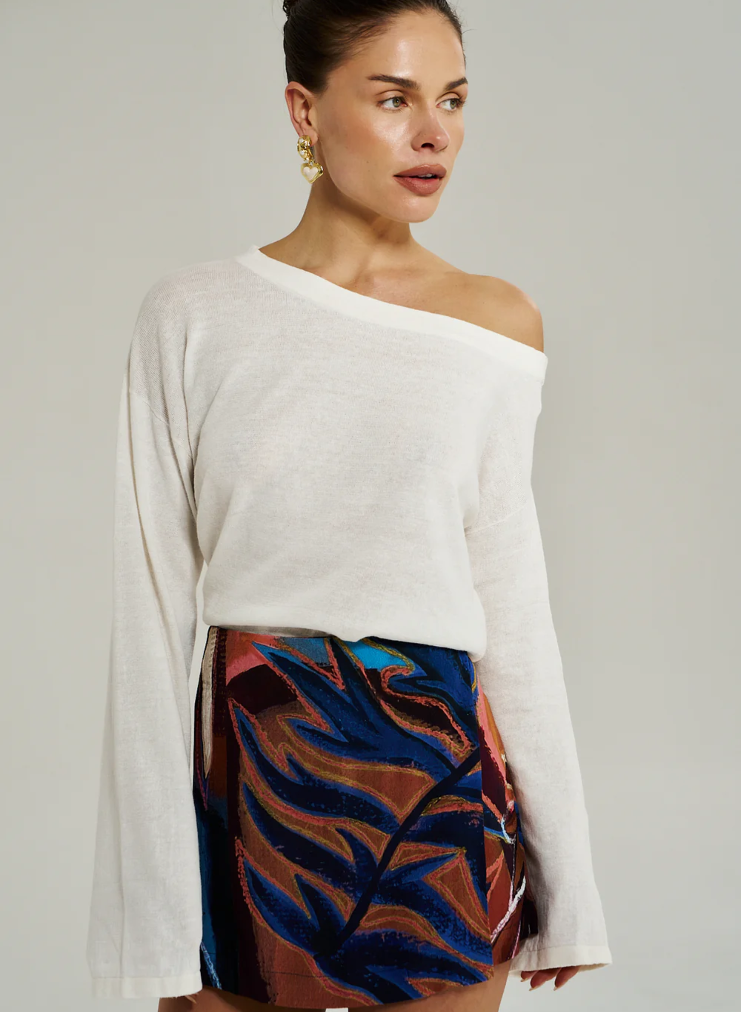 Lola LS Knit - Vintage White