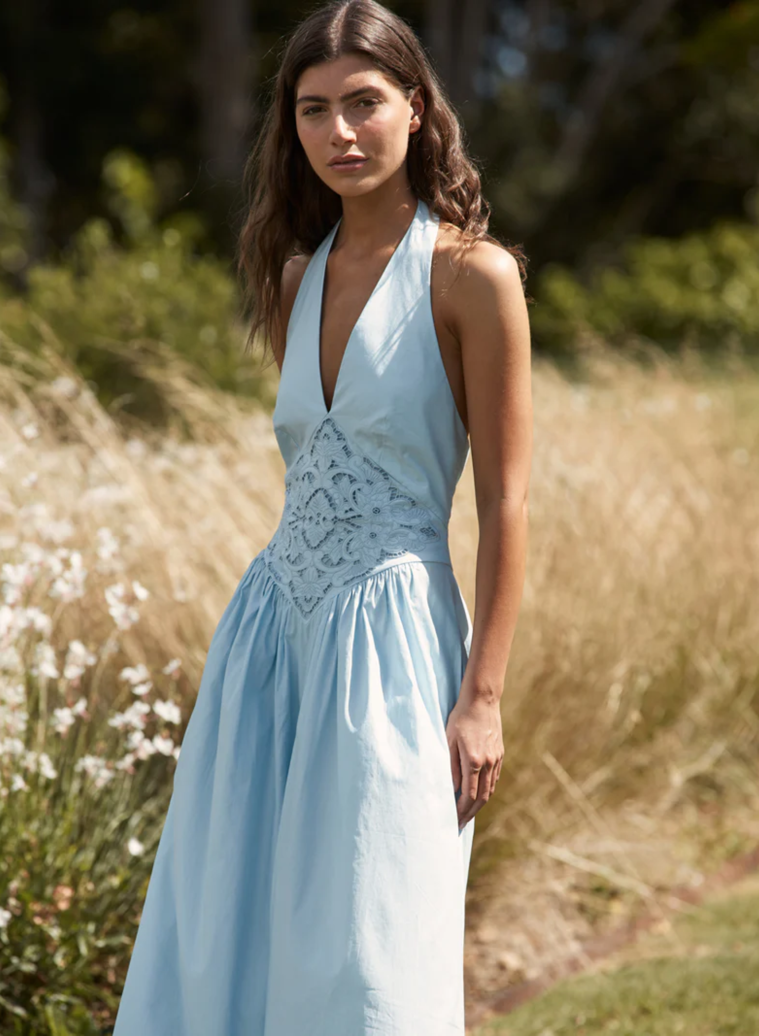 Maddie Dress Powder Blue
