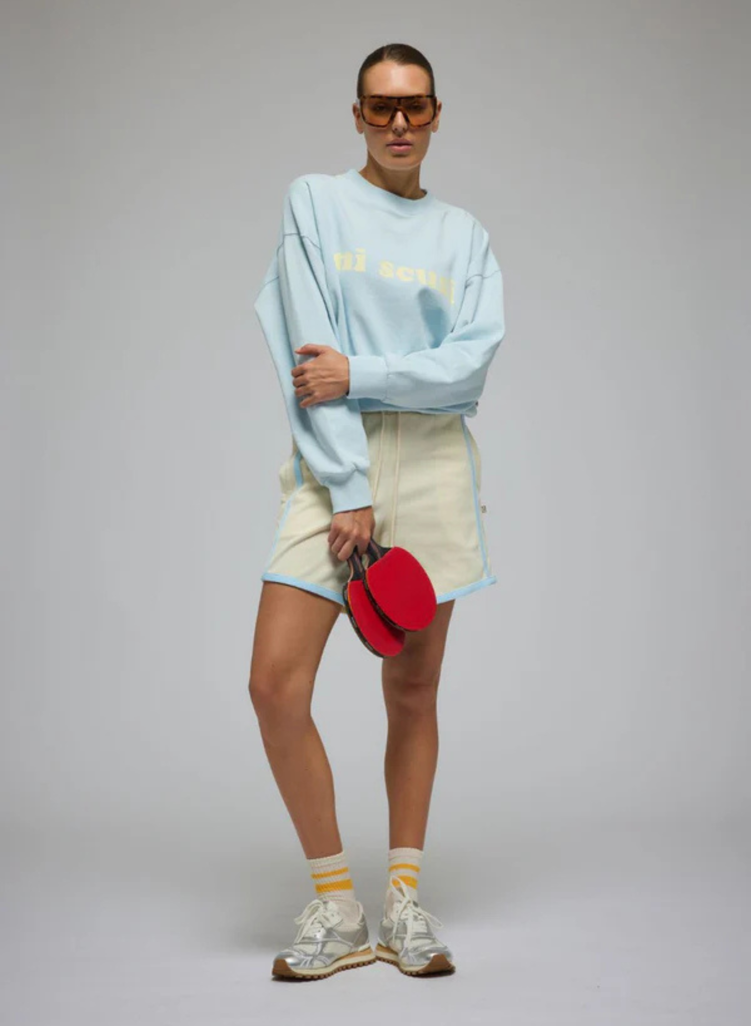 Mi Scusi Sweatshirt Washed Glacier