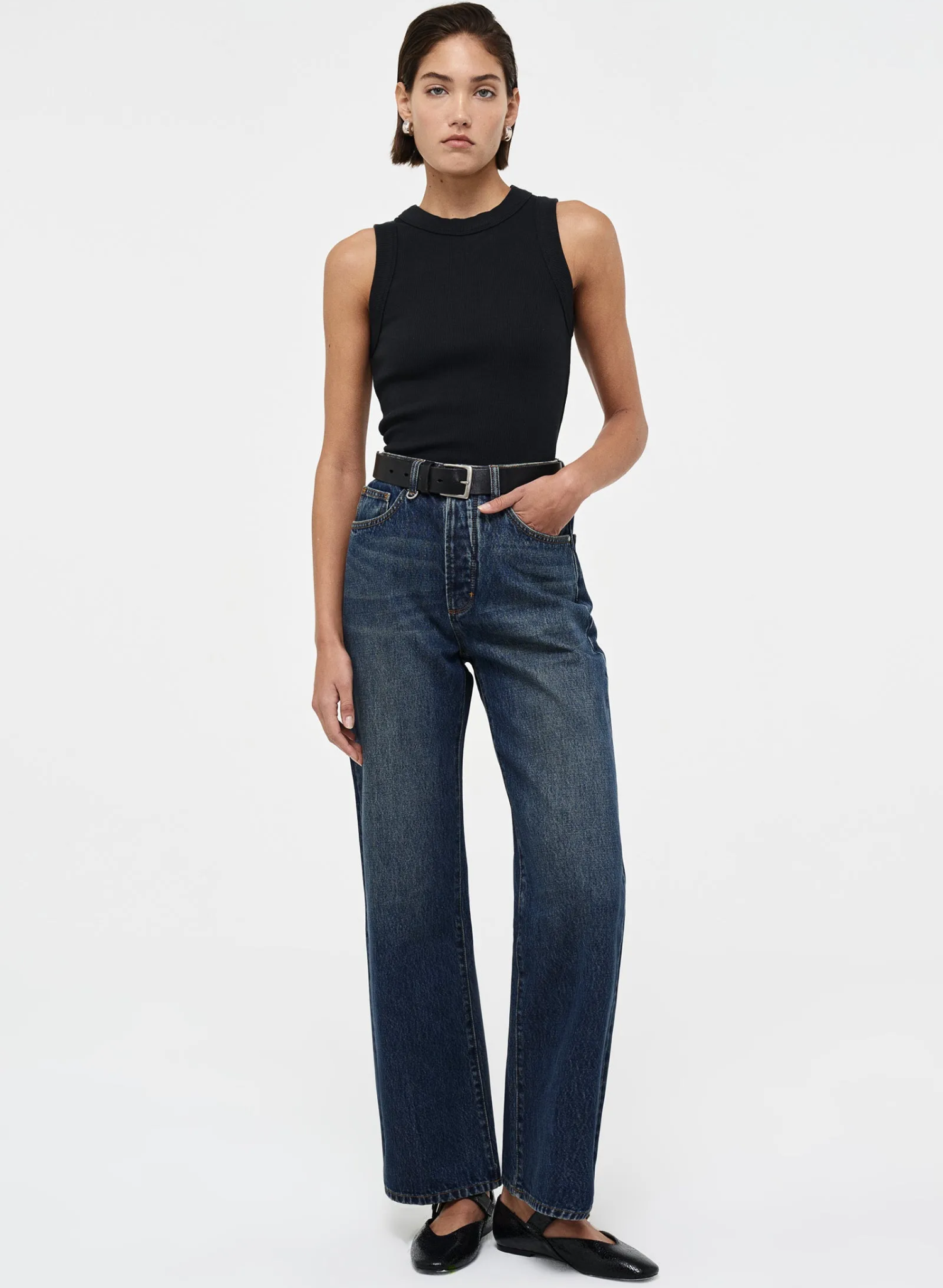 Jonesy Singlet - Black