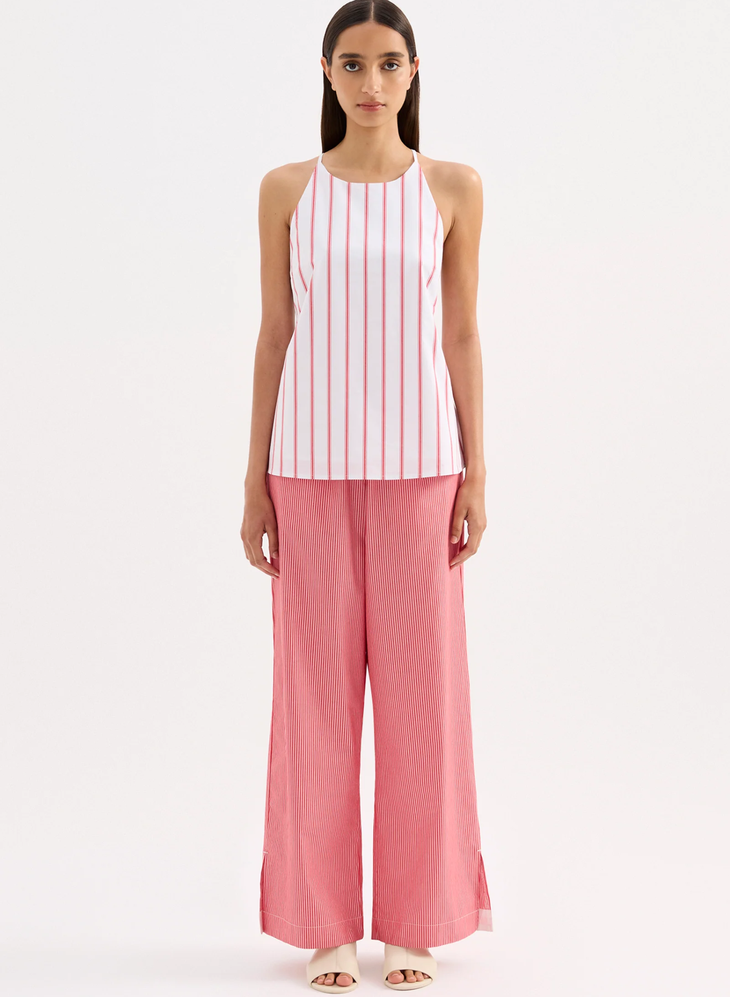 Anouk Stripe Shirt - White Stripe