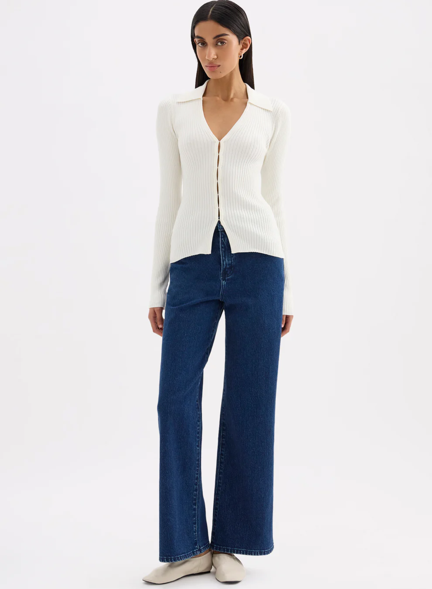 Odette Knit Top - Salt