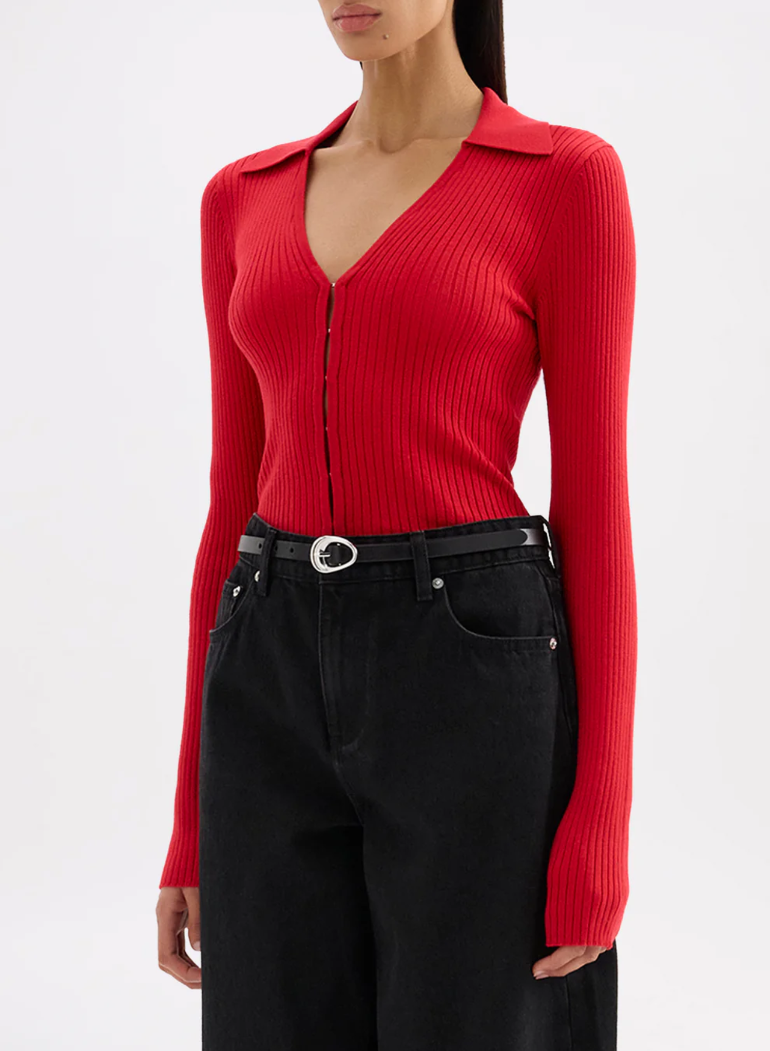 Odette Knit Top - Vermillion